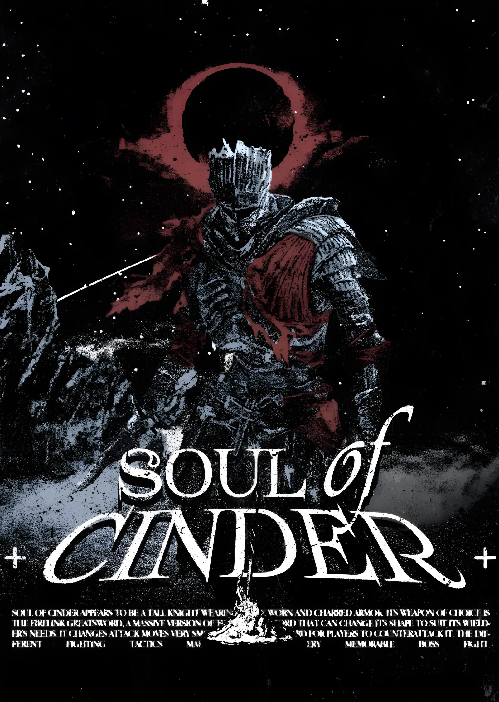 Dark Souls III: Soul of Cinder metal tablo