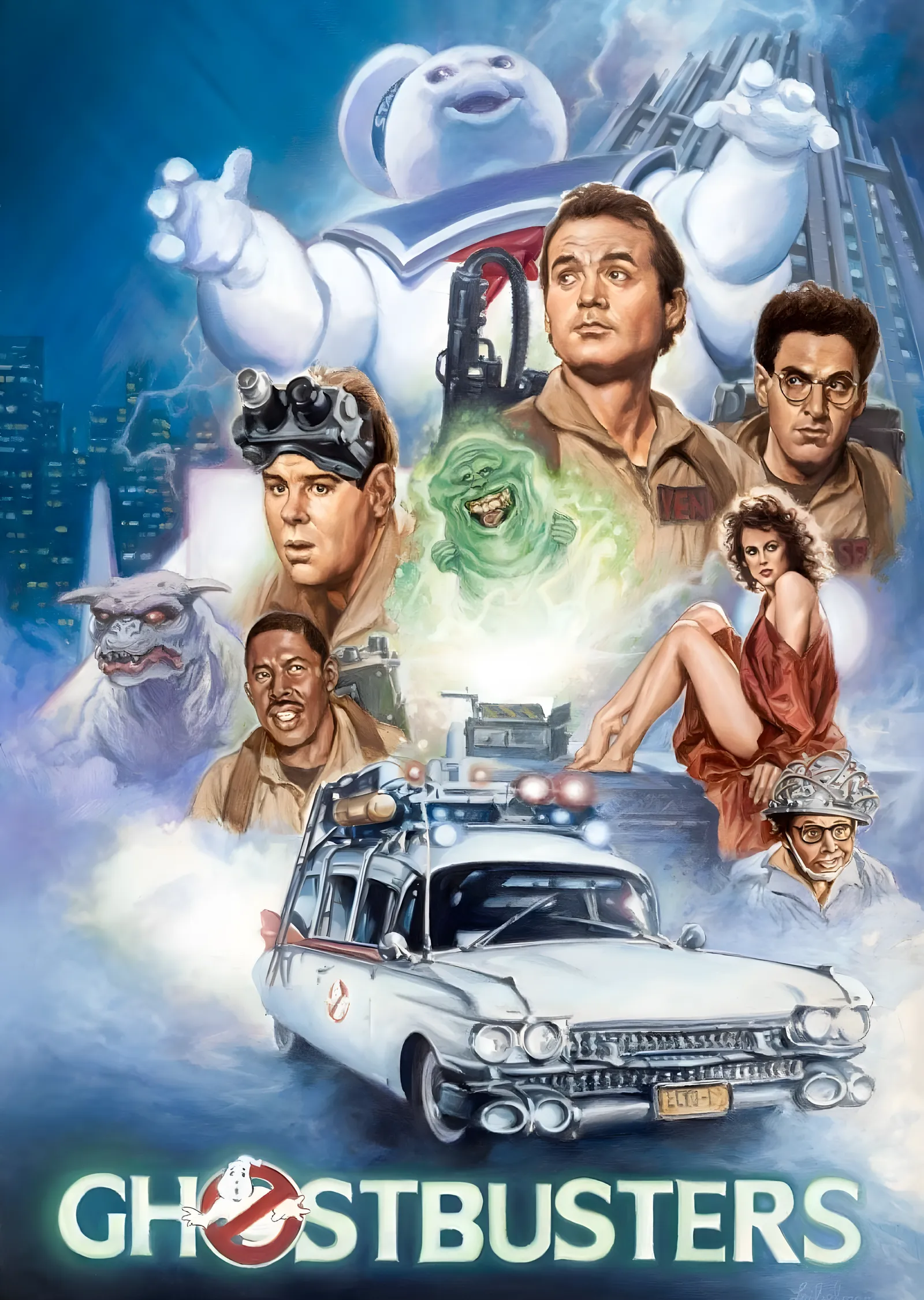 Ghostbusters - Klasik İllüstrasyon metal tablo