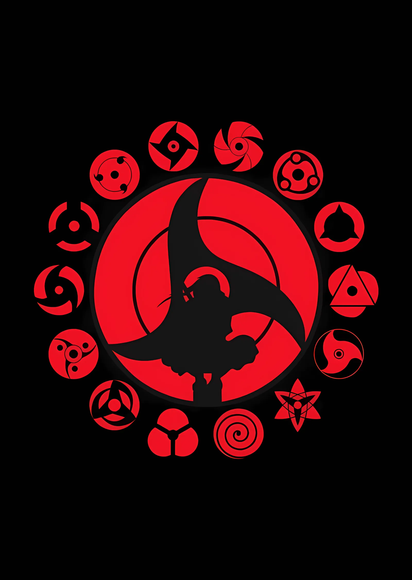 Sharingan Çemberi metal tablo
