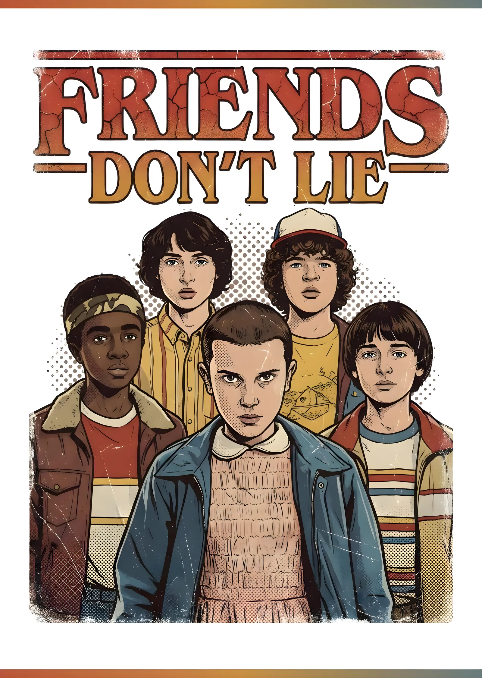 Stranger Things: Friends Don't Lie metal tablo