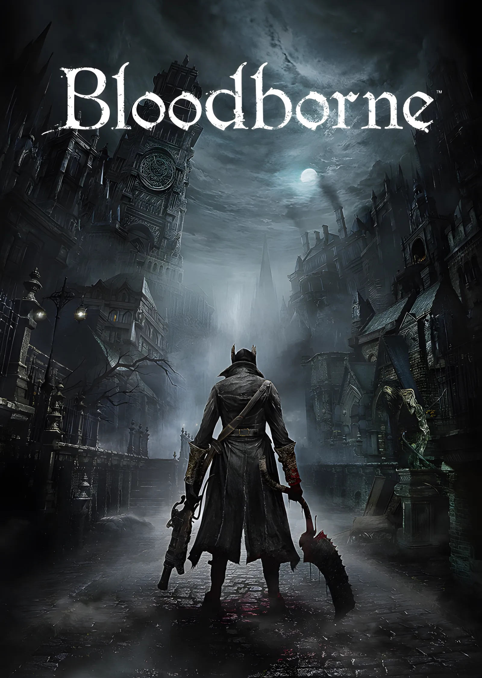Bloodborne: Ay Işığında Cadde metal tablo