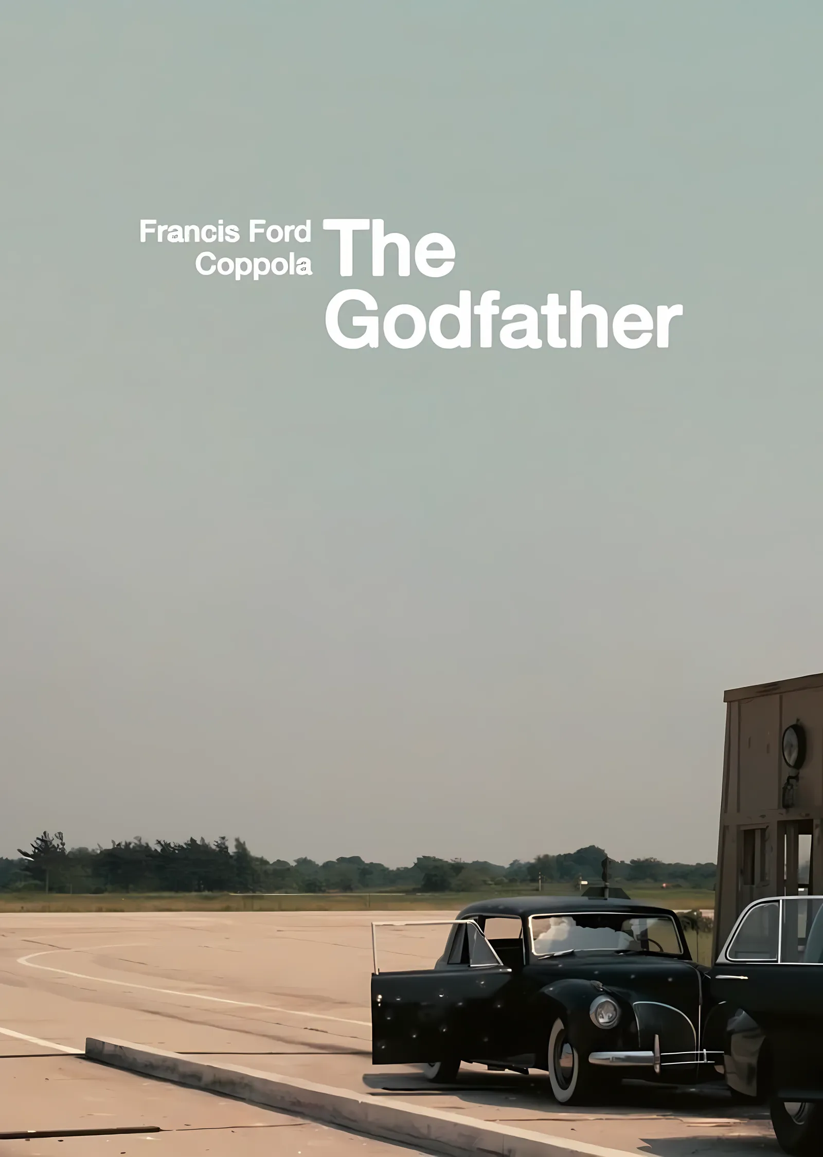 The Godfather: Yol Kenarında Araba metal tablo