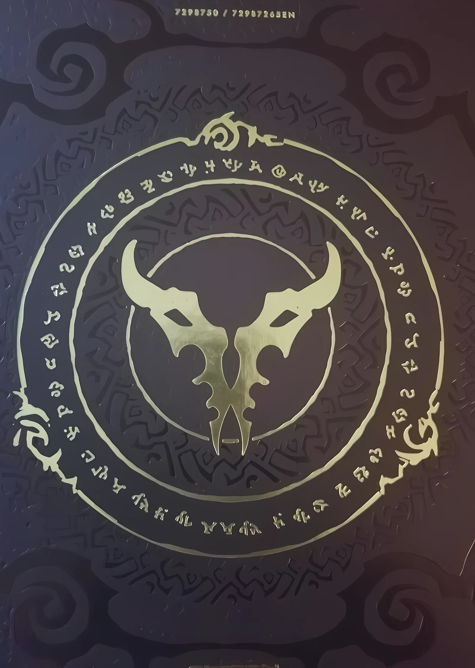 Altın Boğa Arması metal tablo