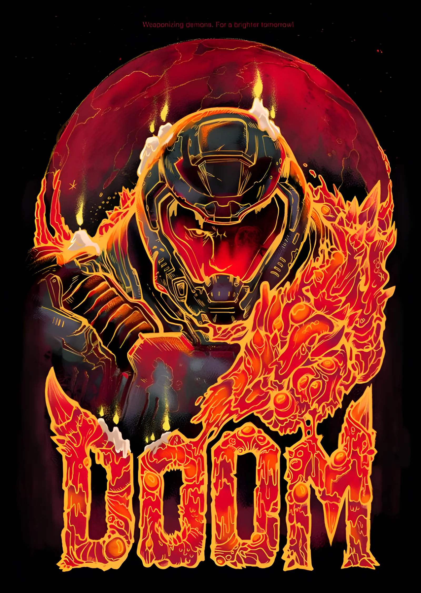 DOOM: Cehennemin Savaşçısı metal tablo