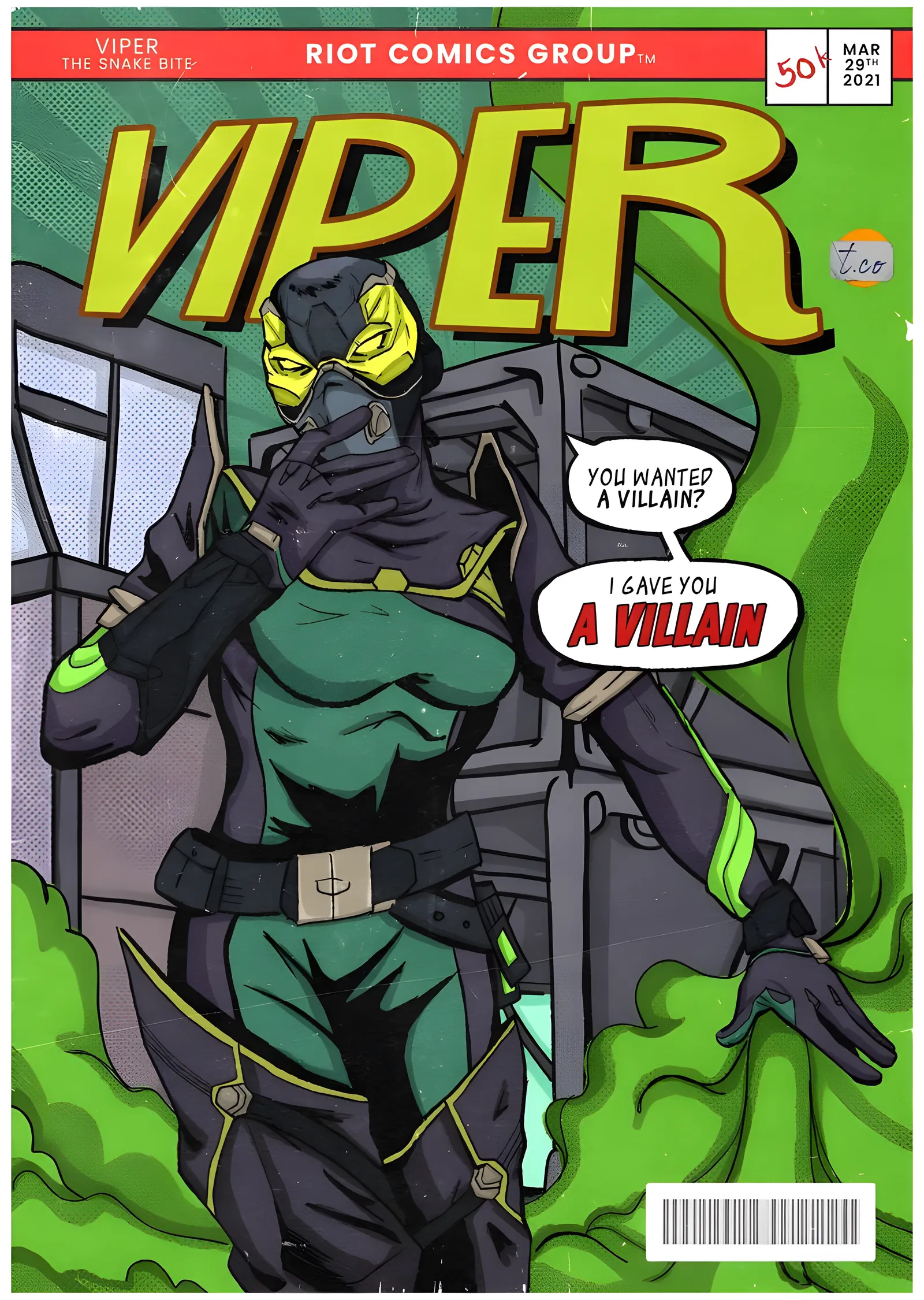 Valorant: Viper Çizgi Roman metal tablo