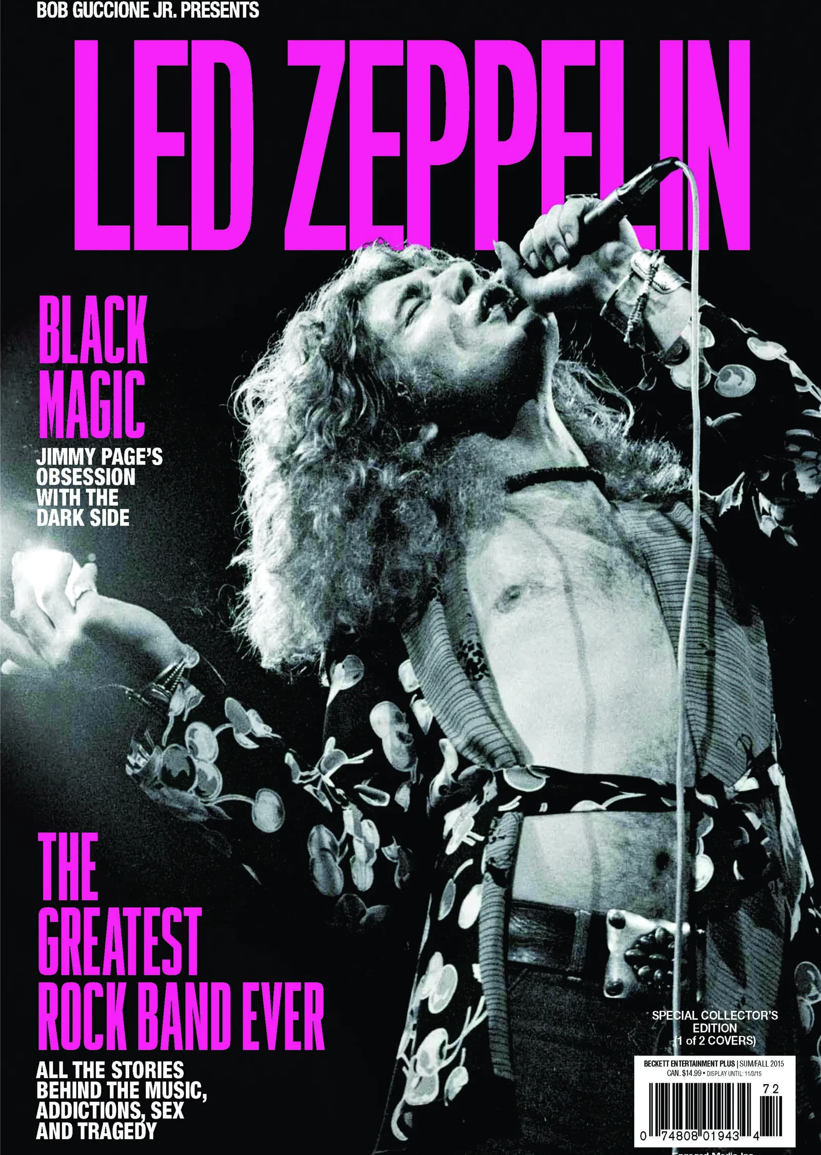 Led Zeppelin: Black Magic metal tablo