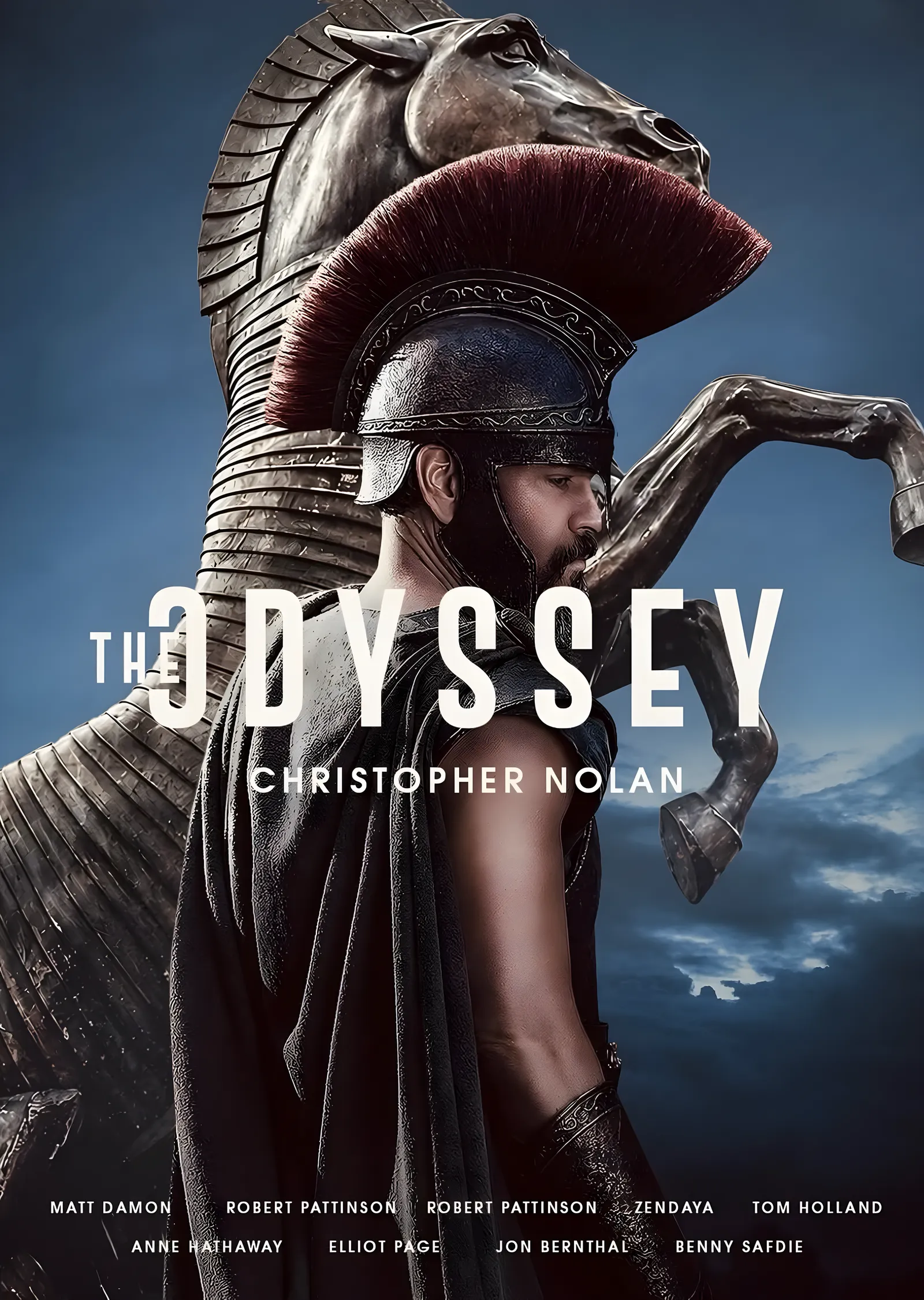 The Odyssey: Tahta At ve Savaşçı metal tablo