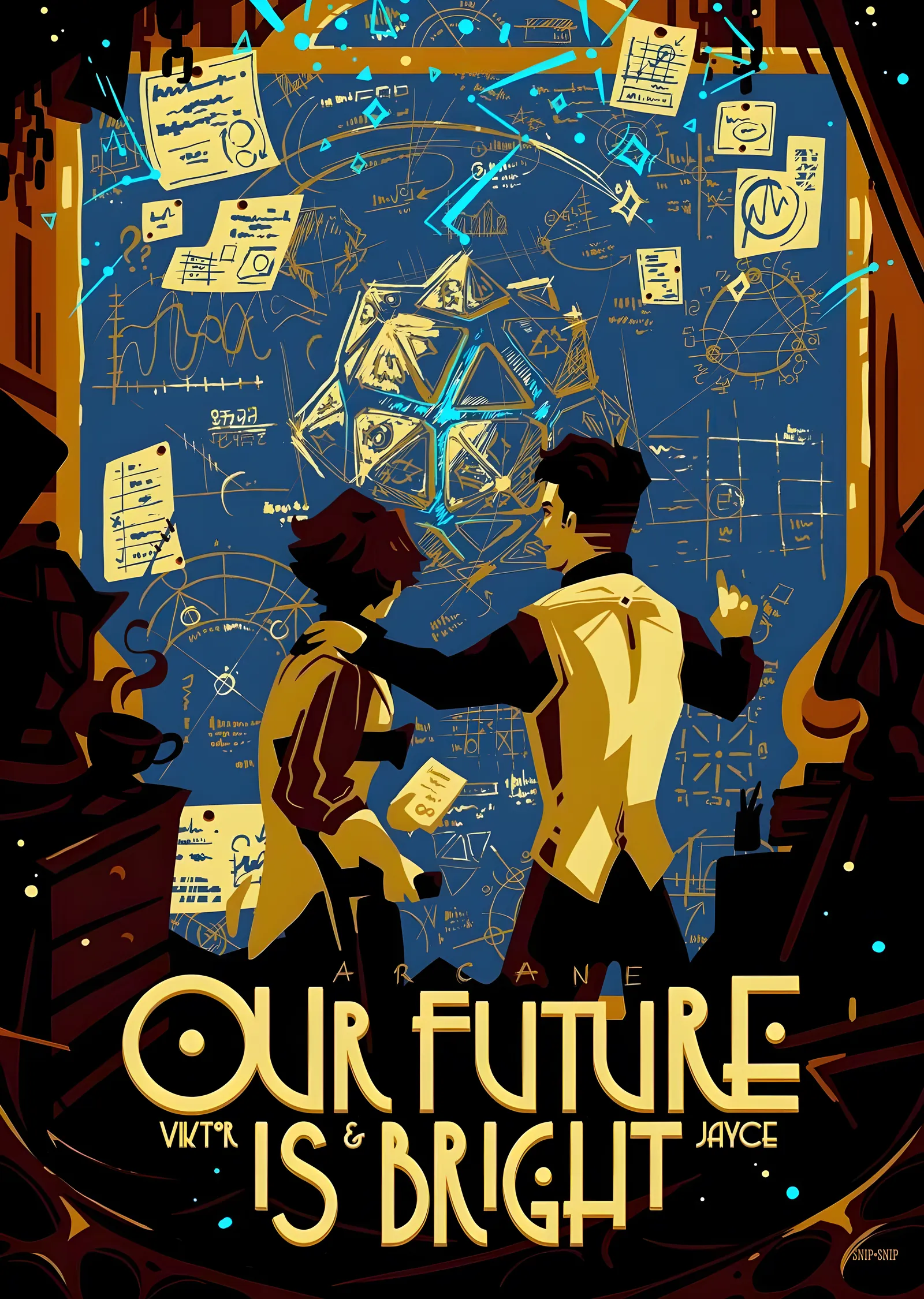 Arcane - Our Future Is Bright metal tablo
