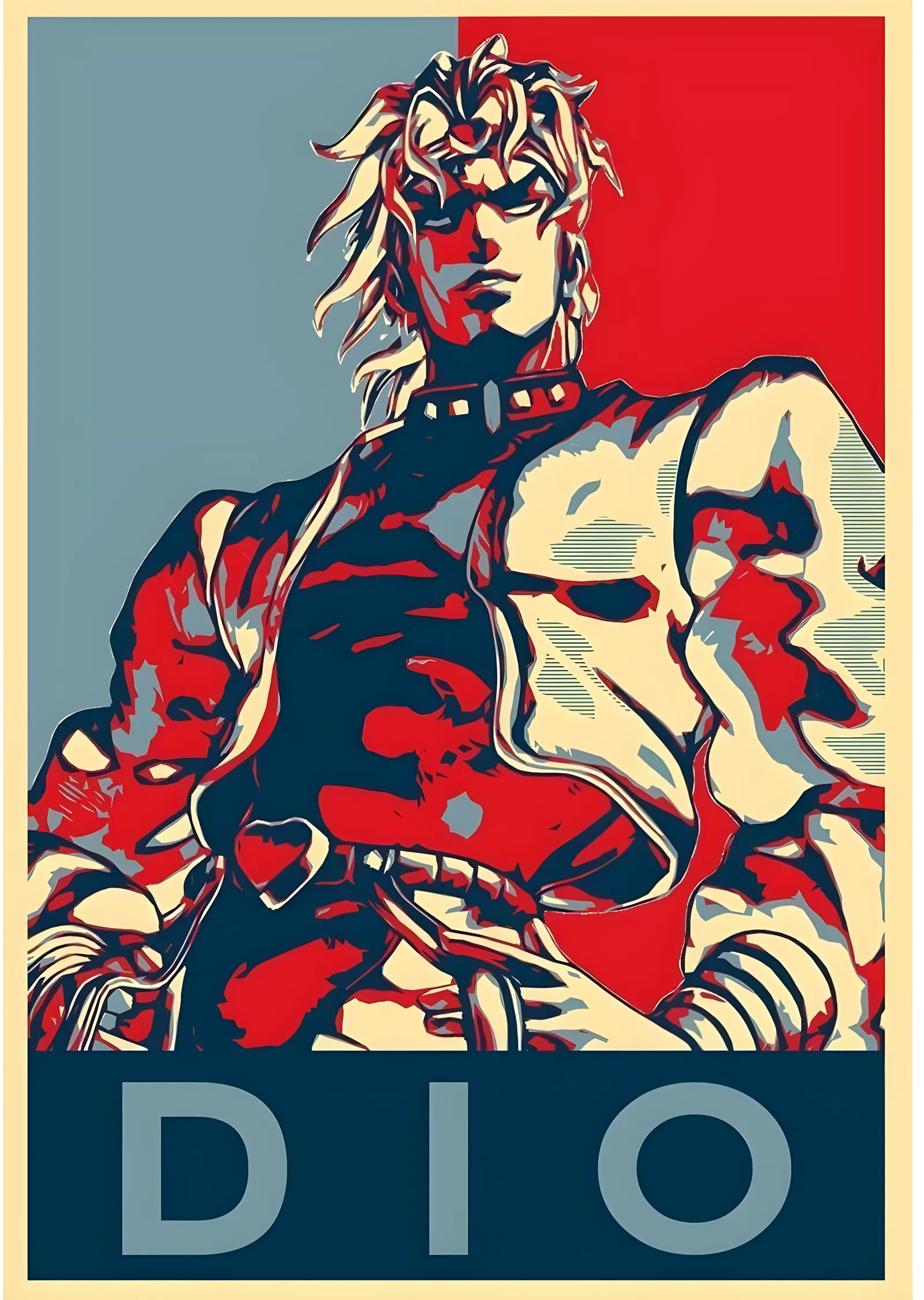 JoJo's Bizarre Adventure - Dio Pop Art metal tablo