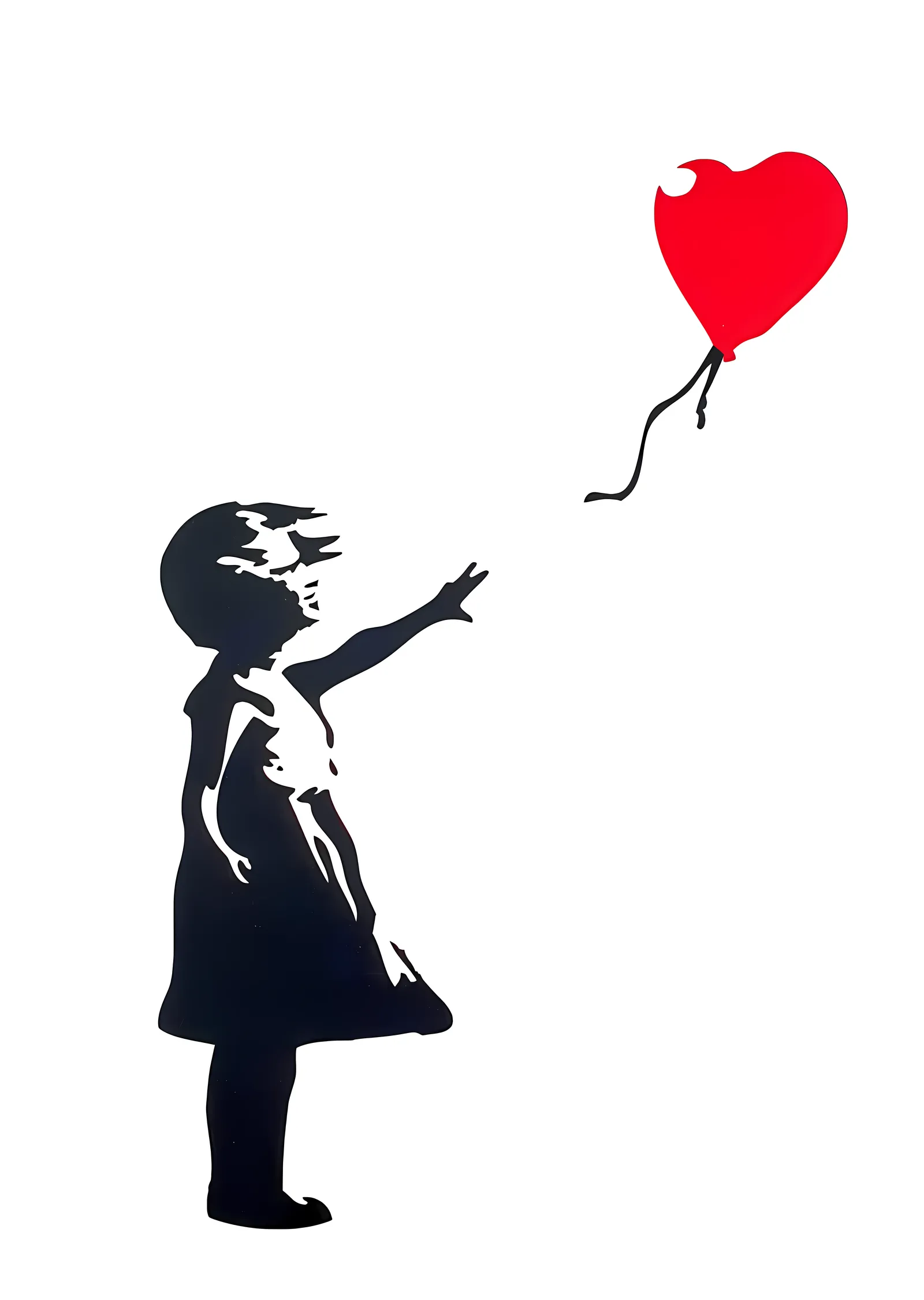 Banksy: Balonla Kız metal tablo