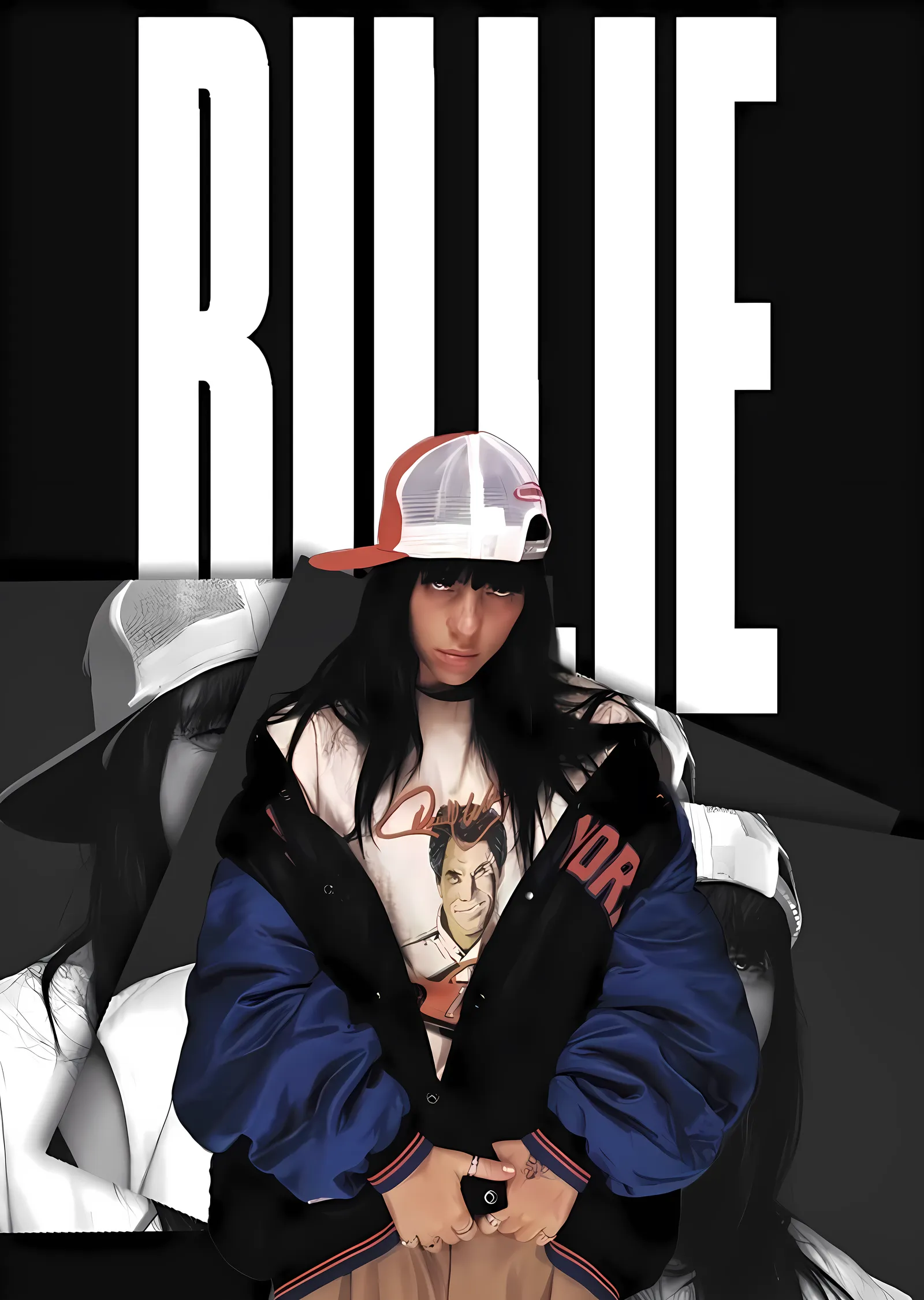 Billie Eilish: Sokak Stili Portre metal tablo