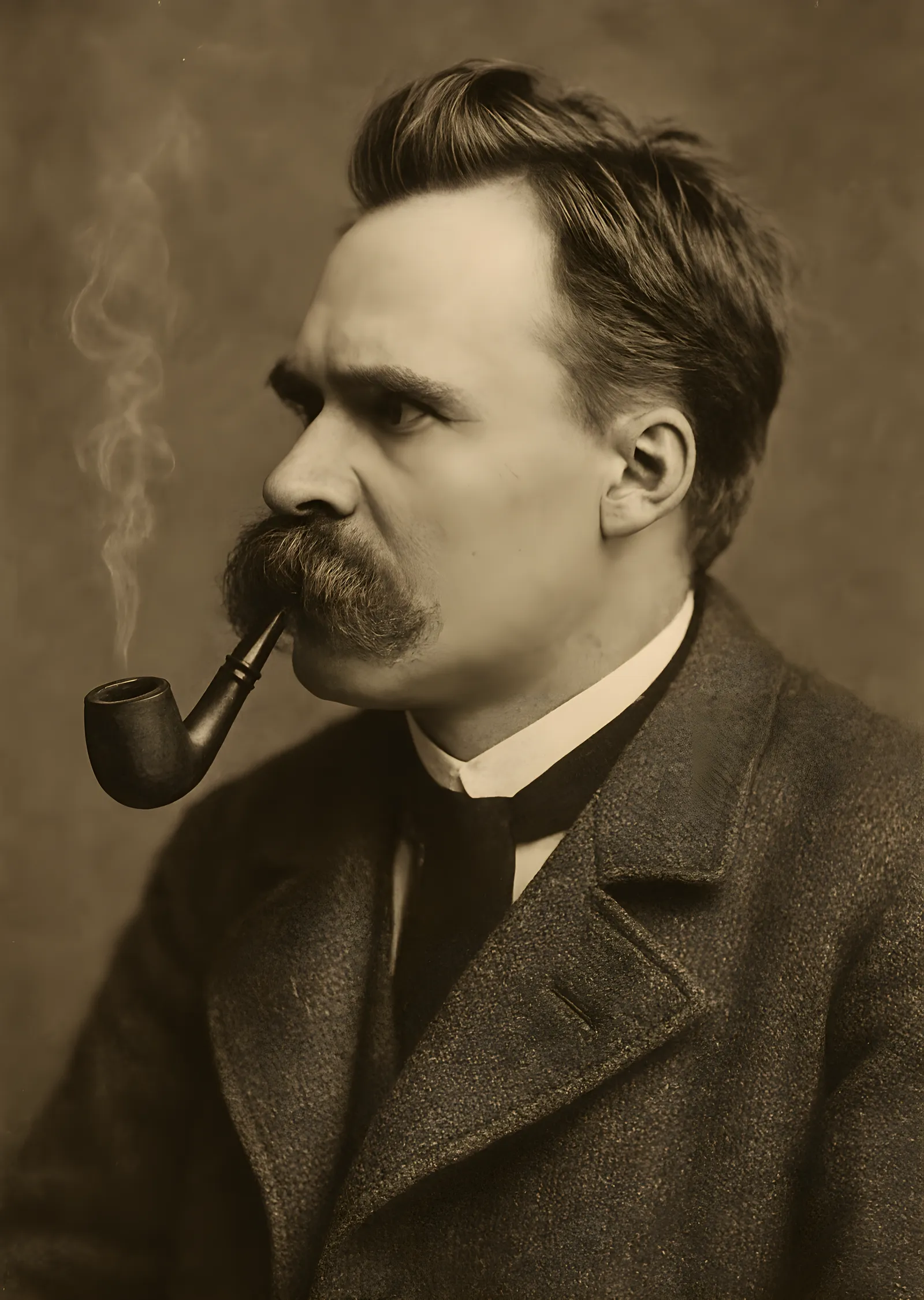 Friedrich Nietzsche: Düşünürün Portresi metal tablo