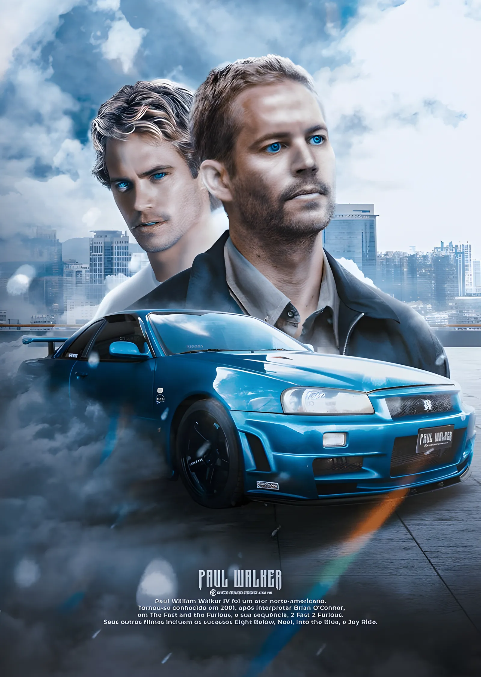 Paul Walker - Brian O'Conner metal tablo