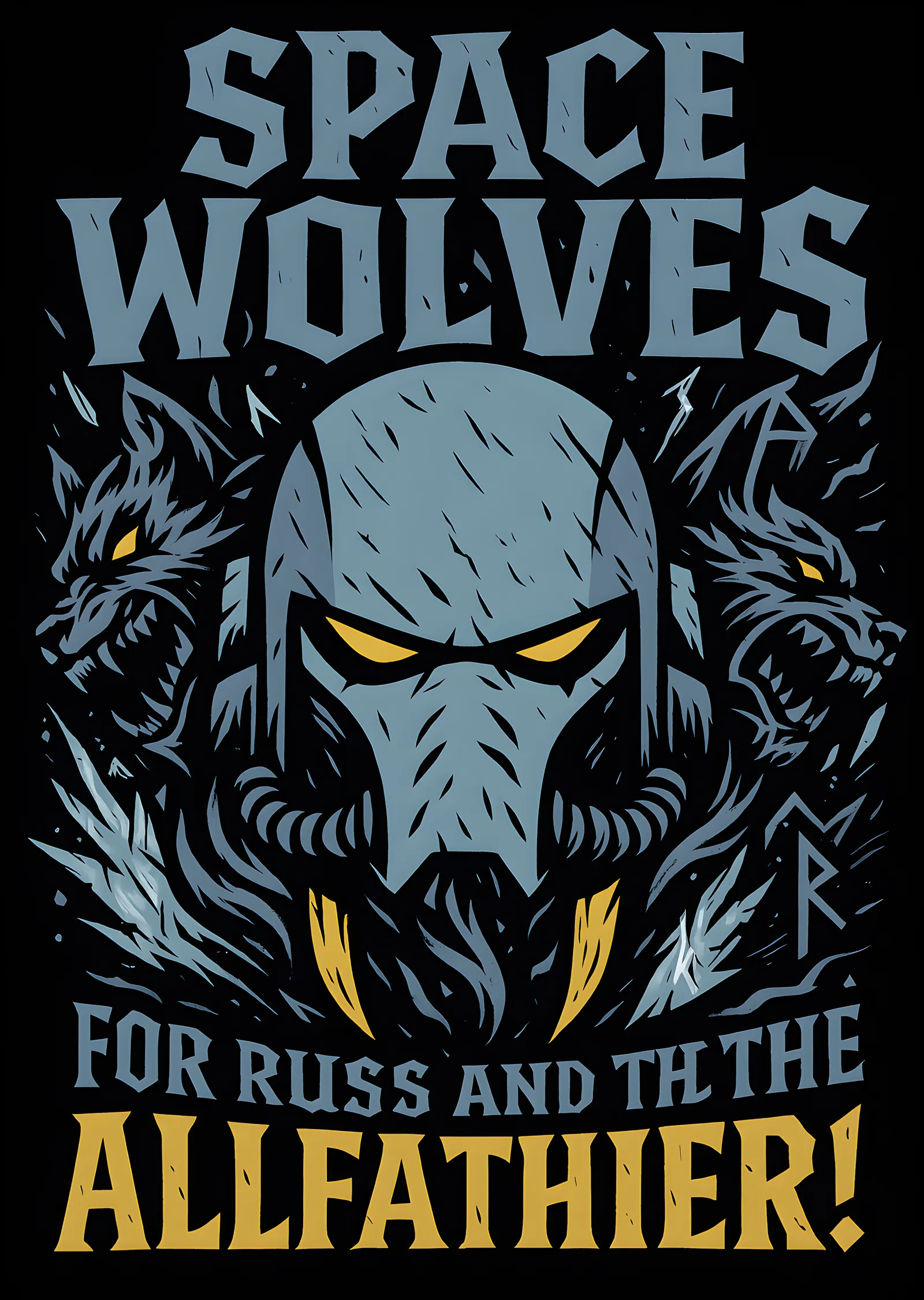 Warhammer 40K: For Russ and the Allfather metal tablo