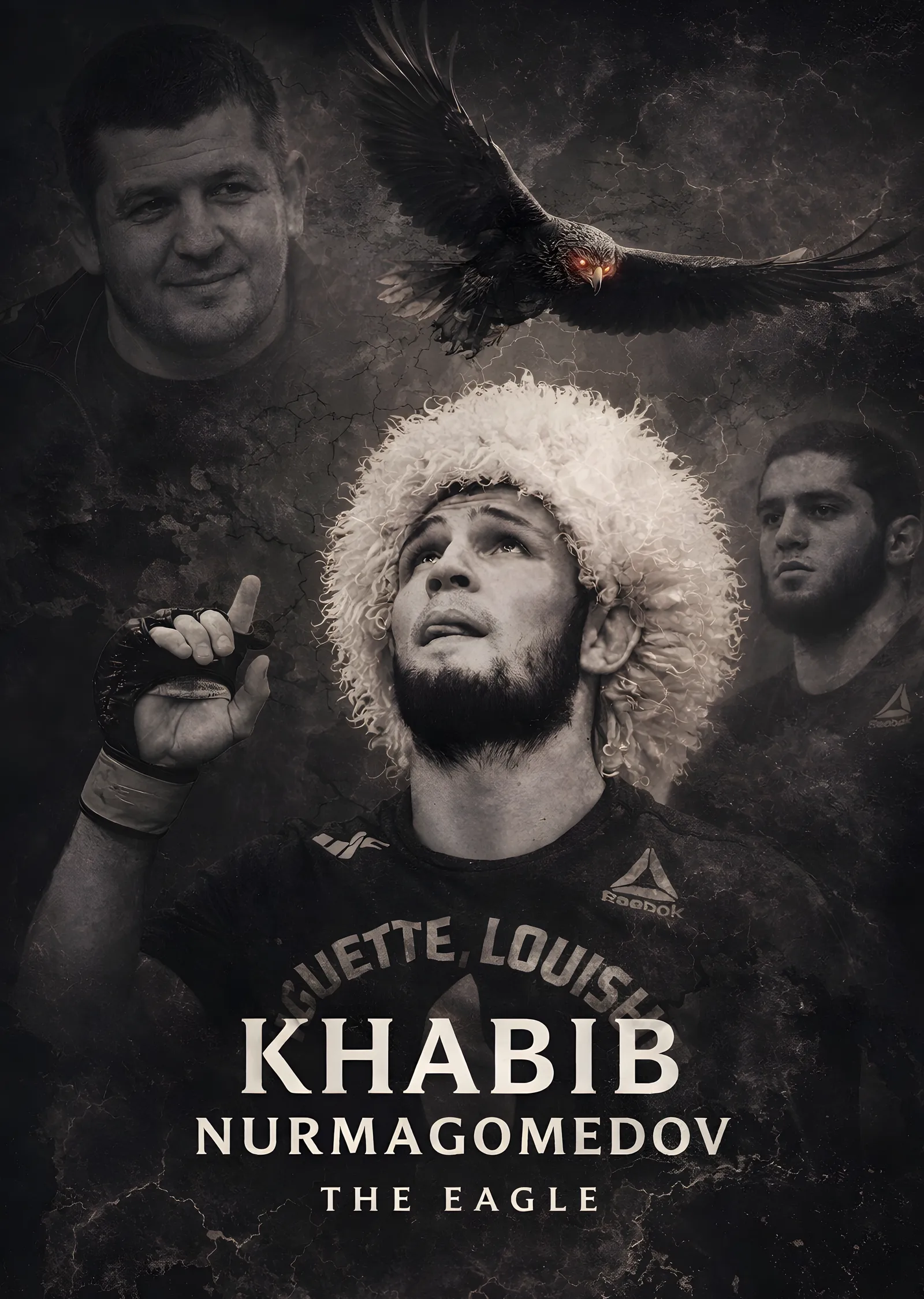 Khabib Nurmagomedov - The Eagle metal tablo