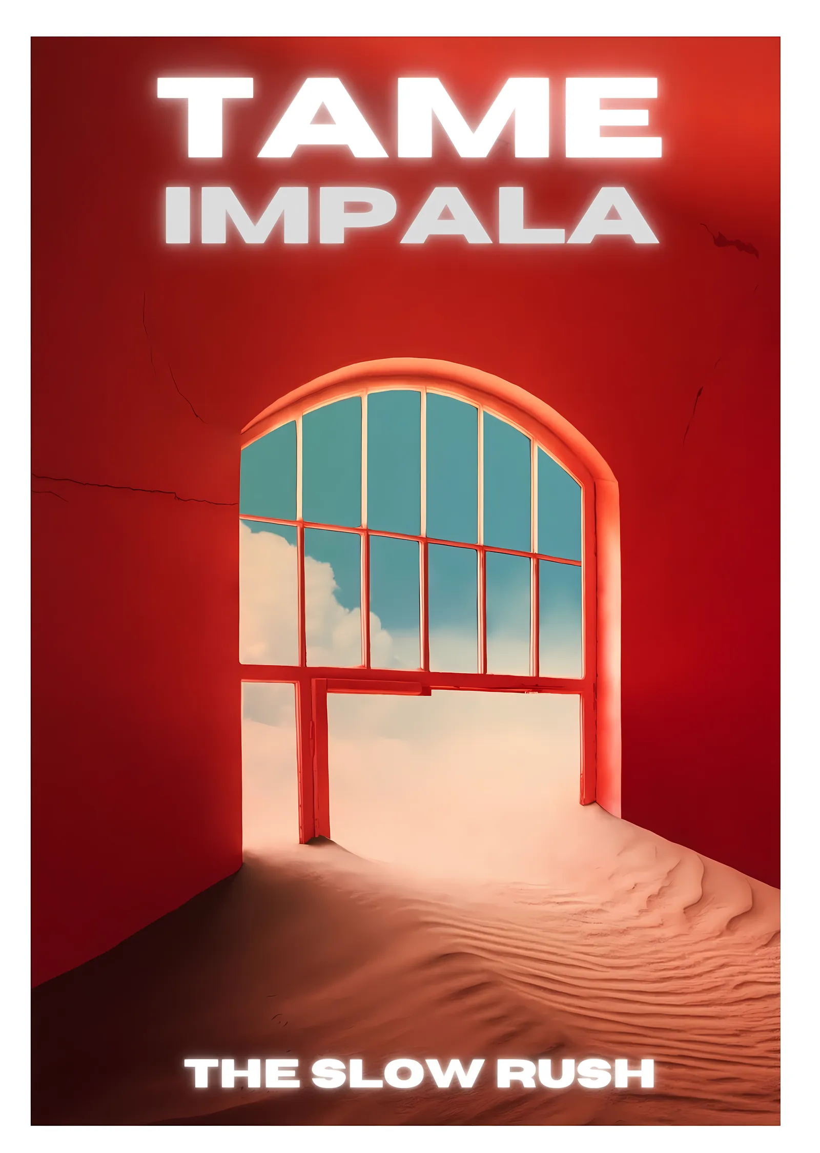Tame Impala - The Slow Rush Pencere metal tablo