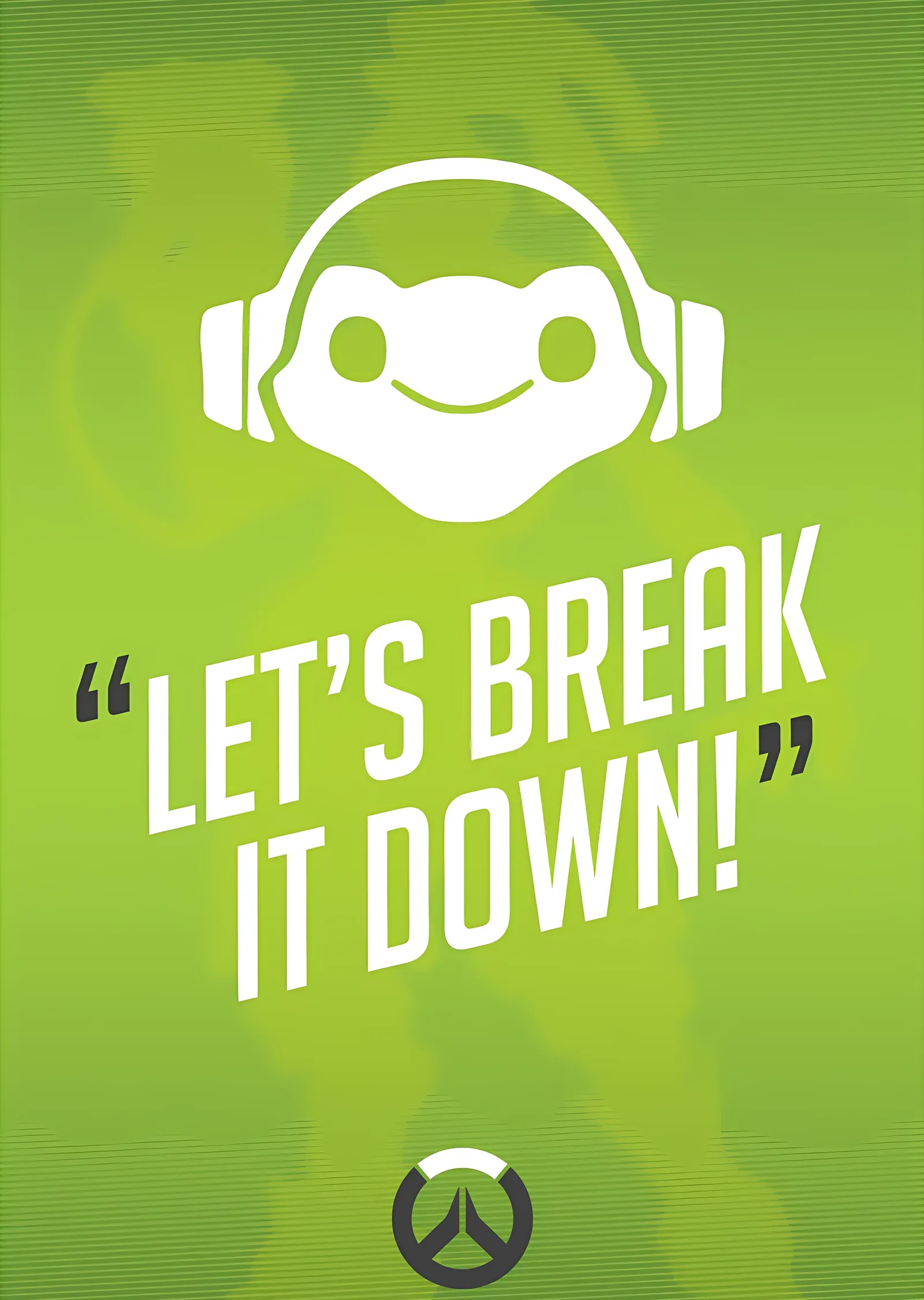 Overwatch - Lúcio: Let's Break It Down metal tablo