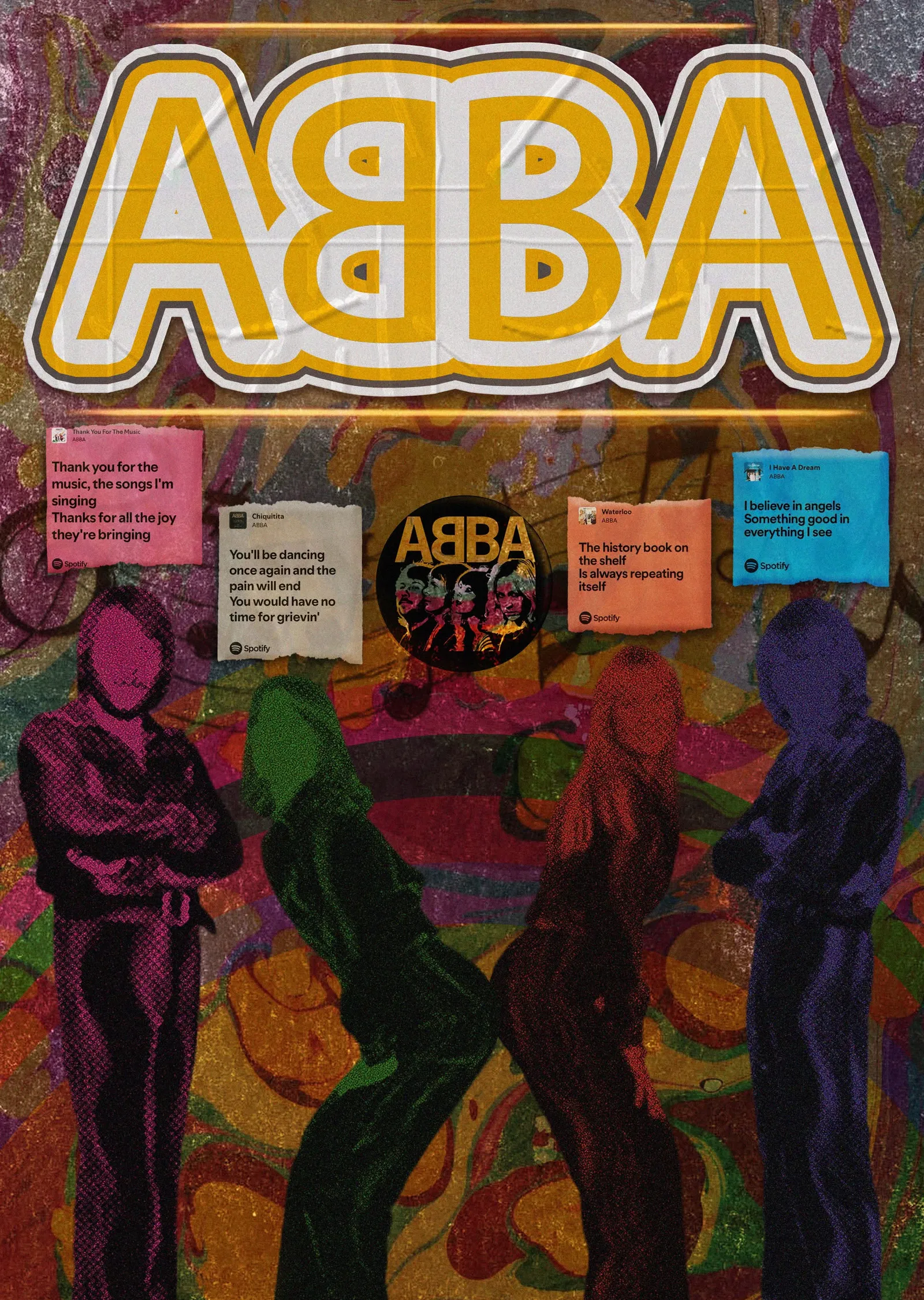 ABBA: Duvar Resmi metal tablo