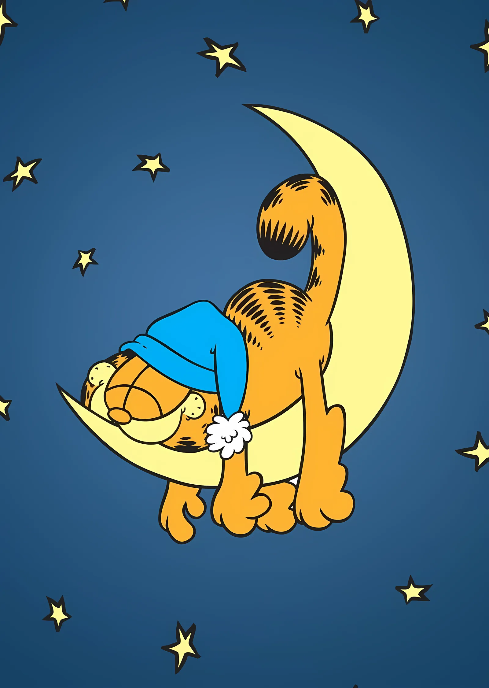 Garfield: Ay Üstünde Uyku metal tablo