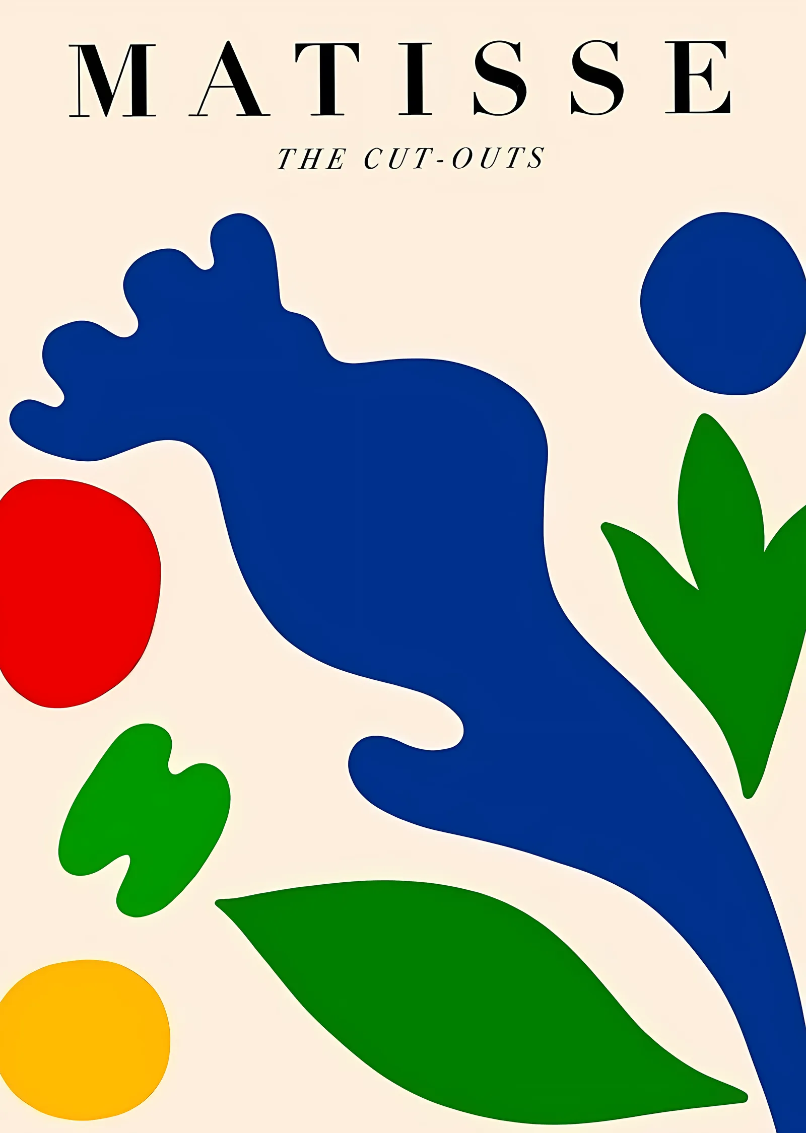 Matisse: The Cut-Outs Renkli metal tablo