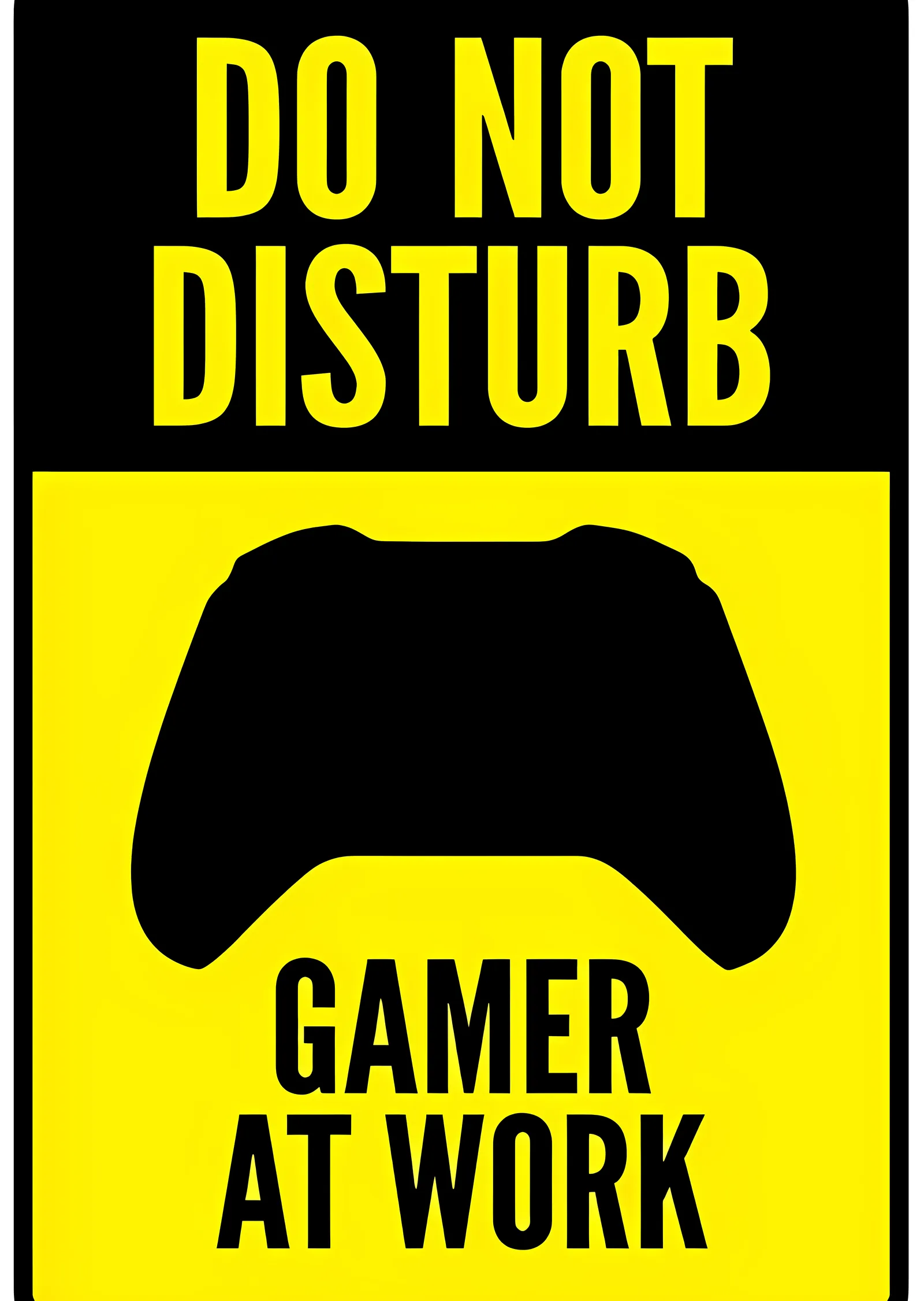 Do Not Disturb: Gamer at Work metal tablo