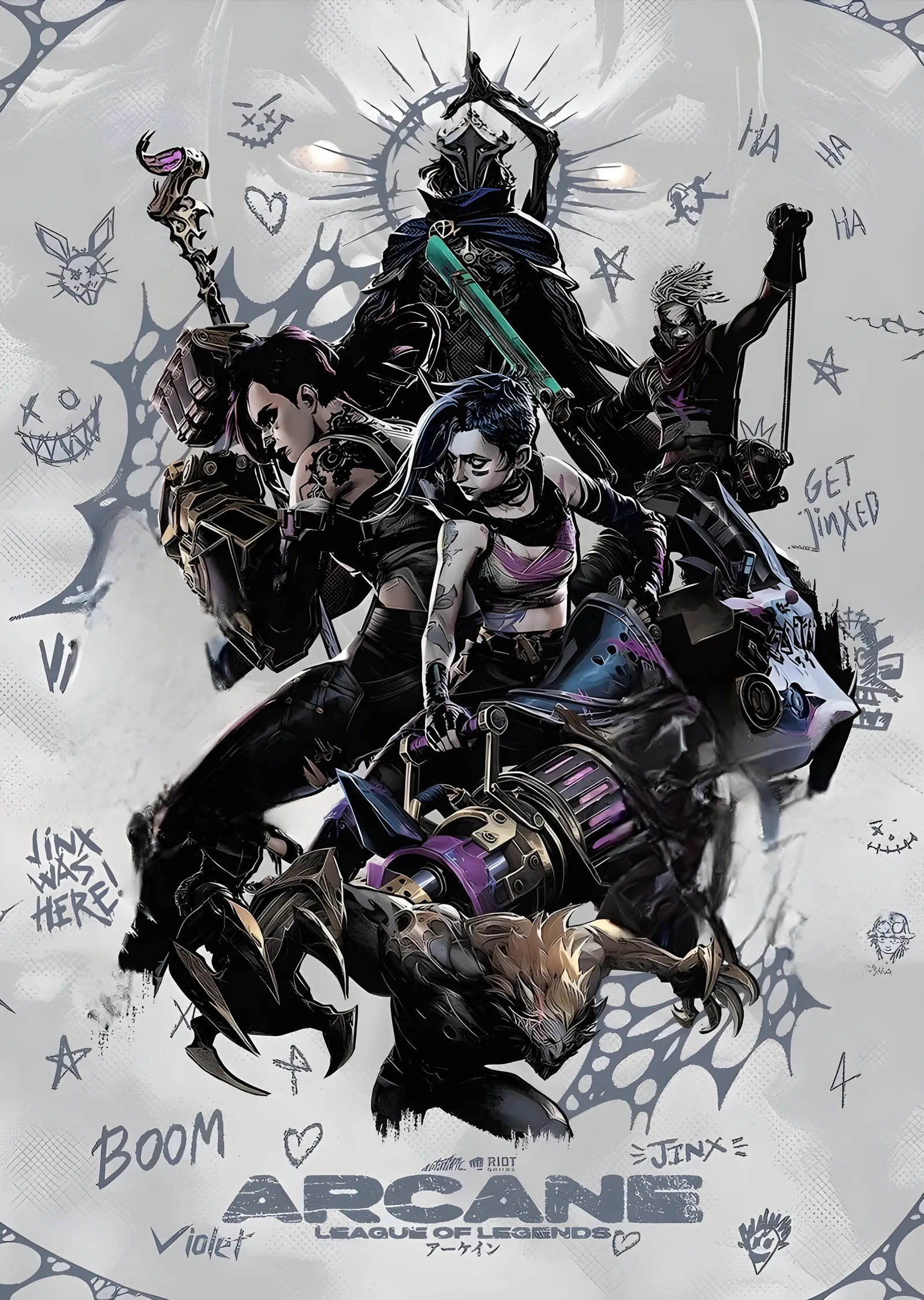 Arcane: Get Jinxed metal tablo