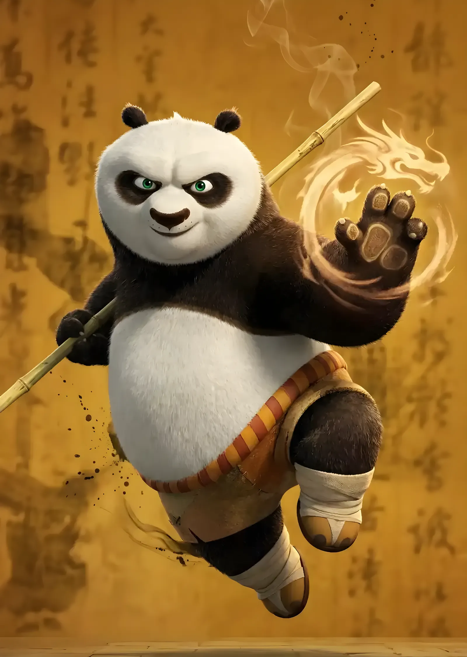 Kung Fu Panda: Asa ve Ejderha metal tablo