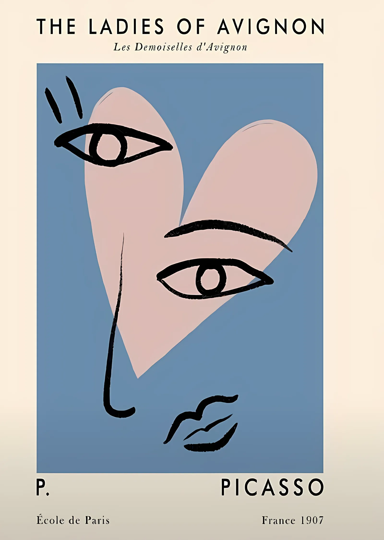 Picasso: The Ladies of Avignon metal tablo