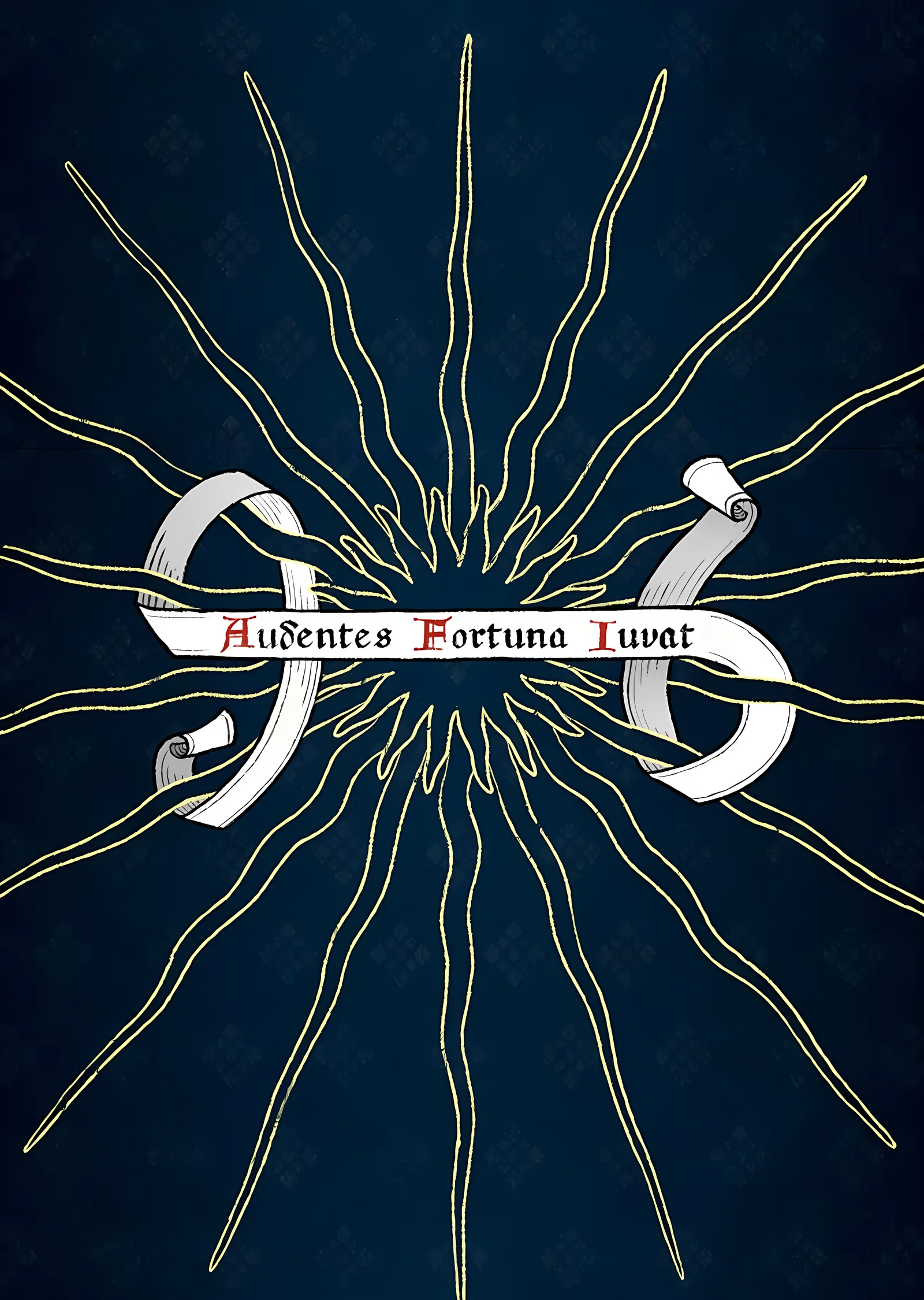 Audentes Fortuna Iuvat metal tablo