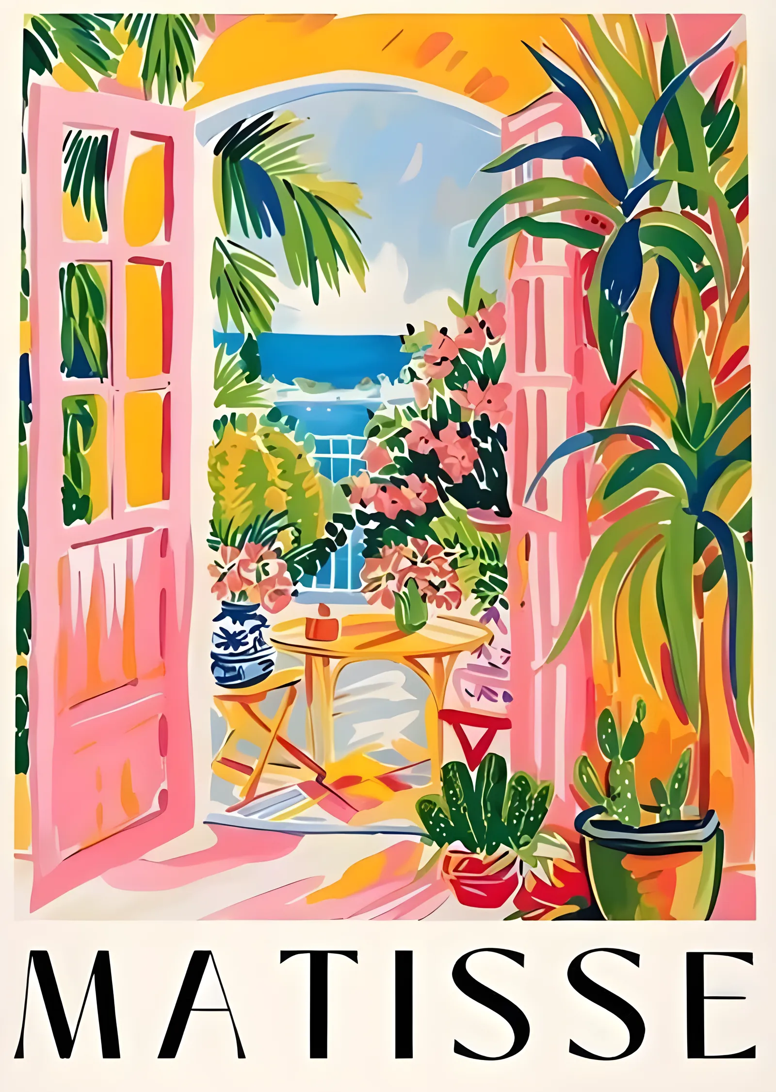 Matisse: Pembe Kapı metal tablo