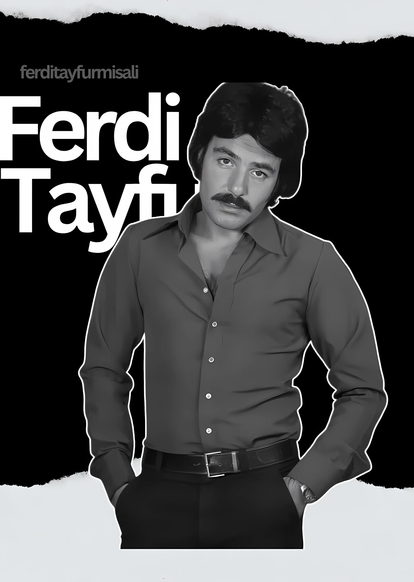 Ferdi Tayfur metal tablo
