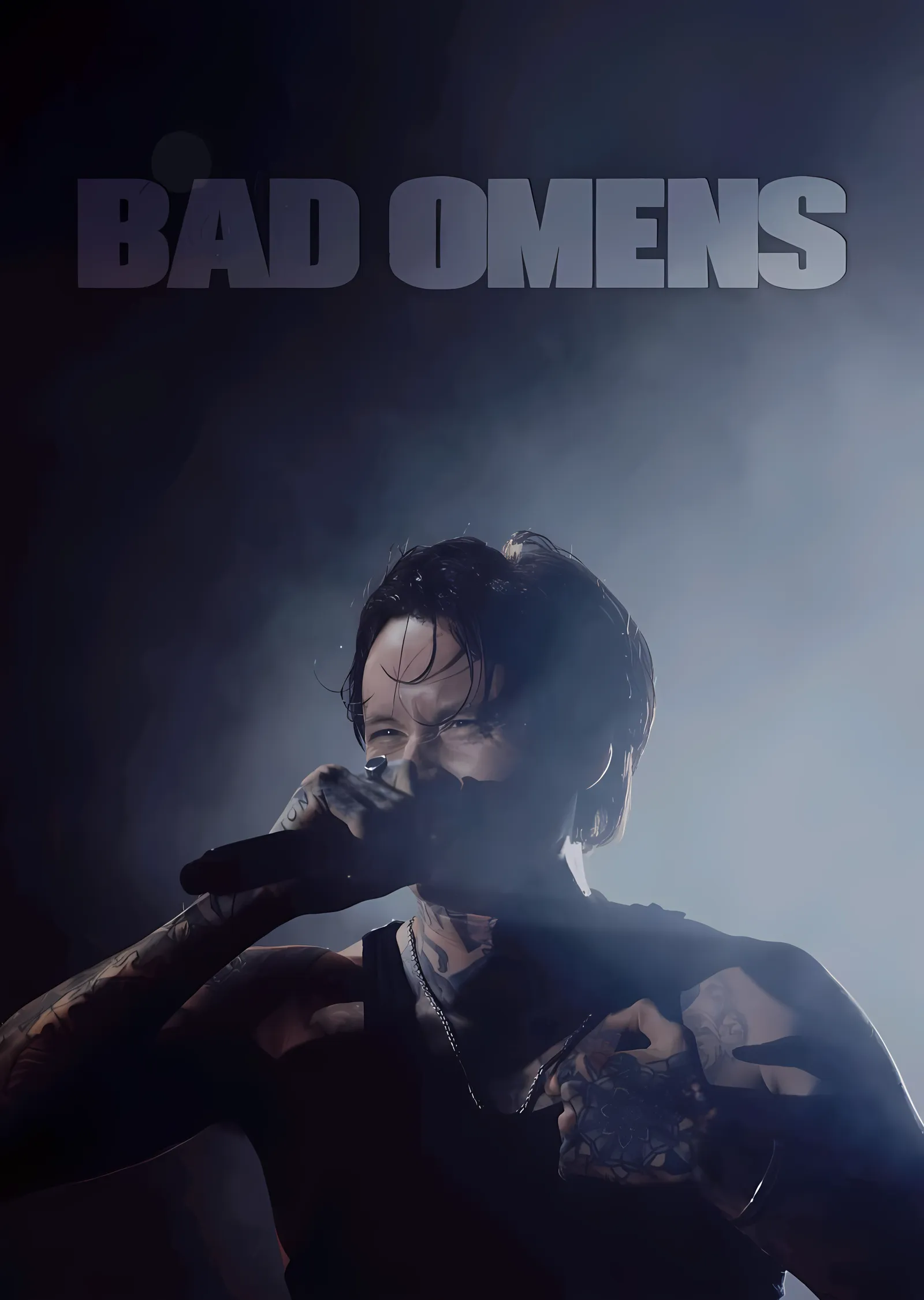 Bad Omens - Sahne metal tablo