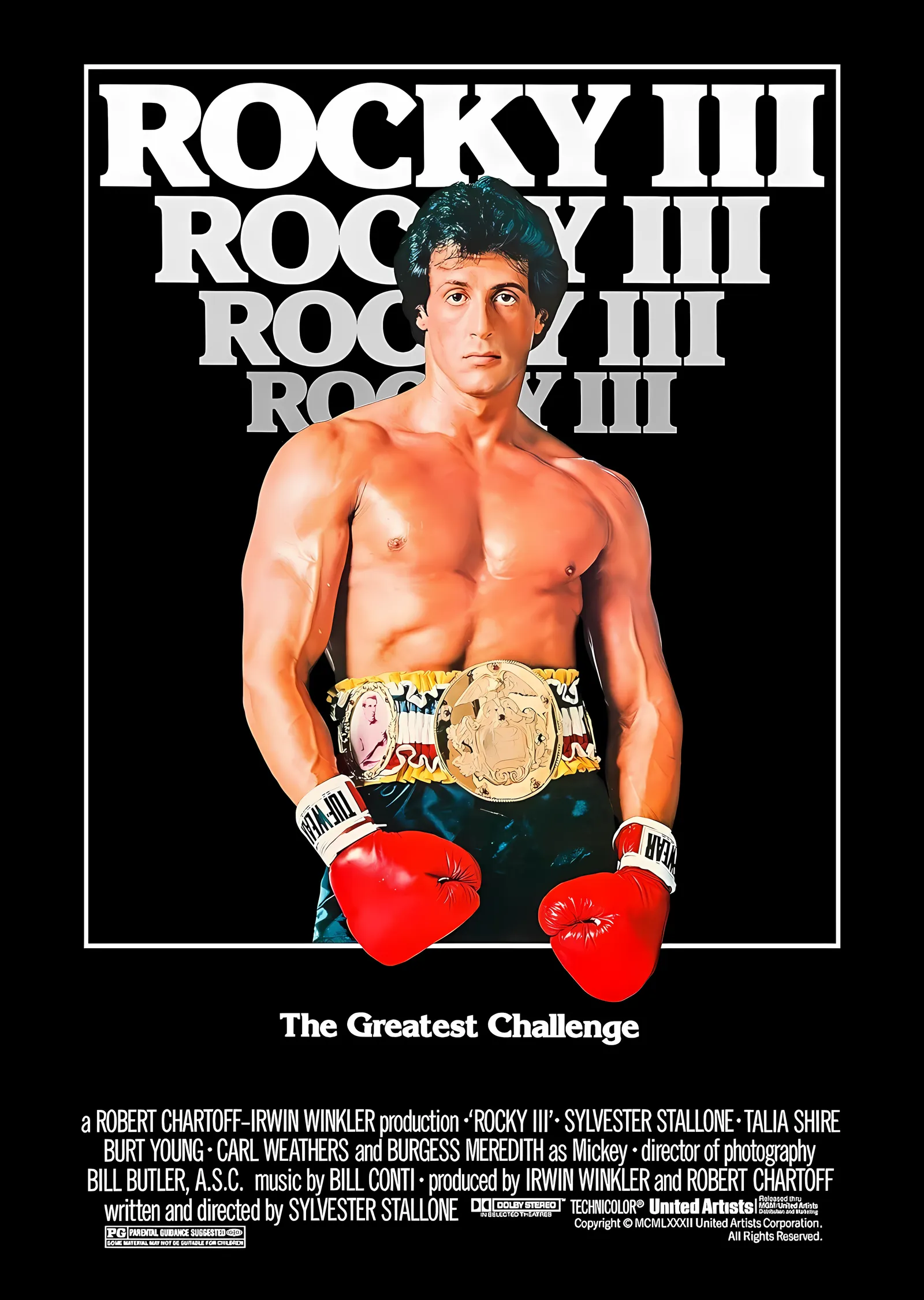Rocky III metal tablo