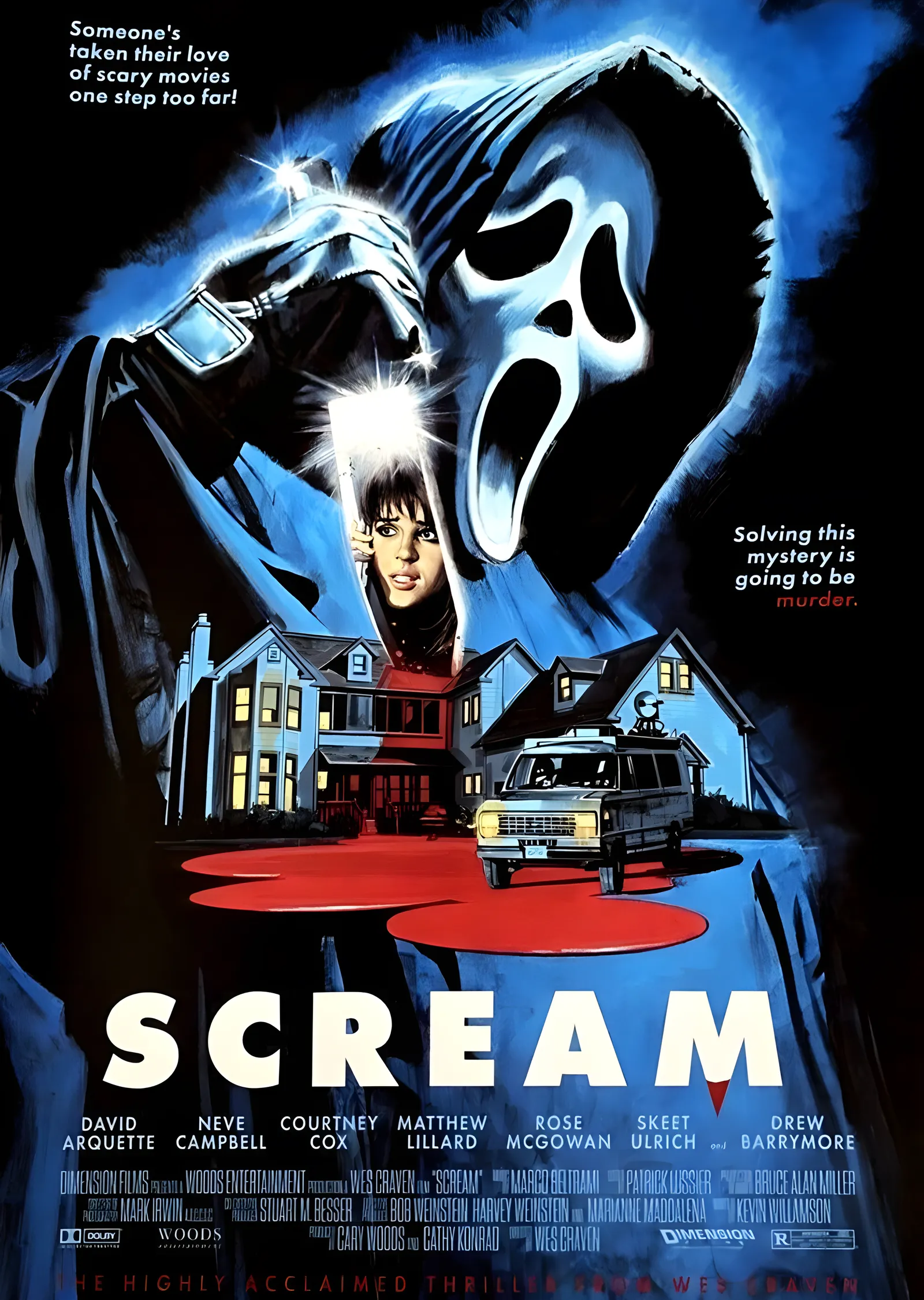 Scream - 1996 Afişi metal tablo