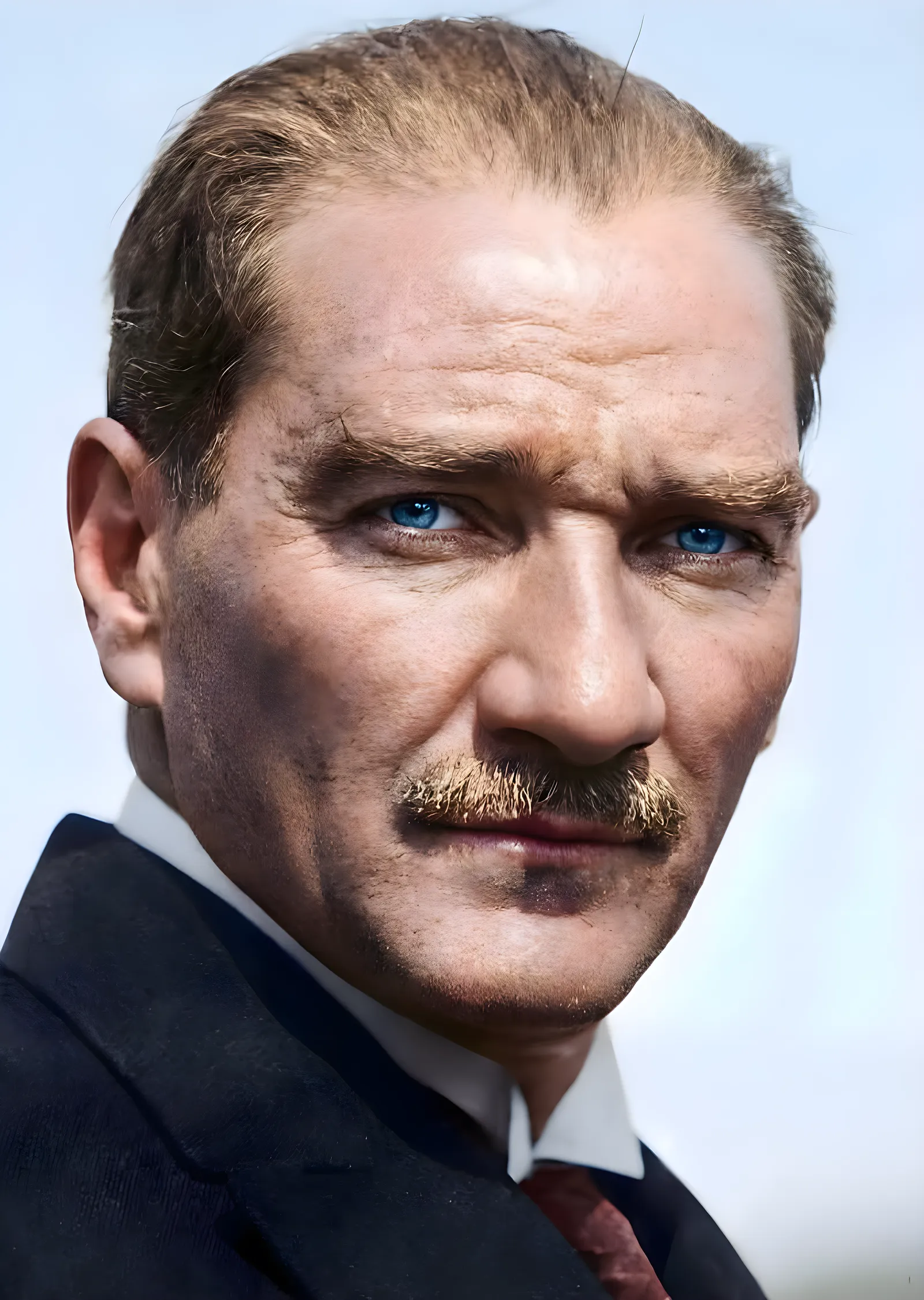 Atatürk: Renklendirilmiş Portre metal tablo