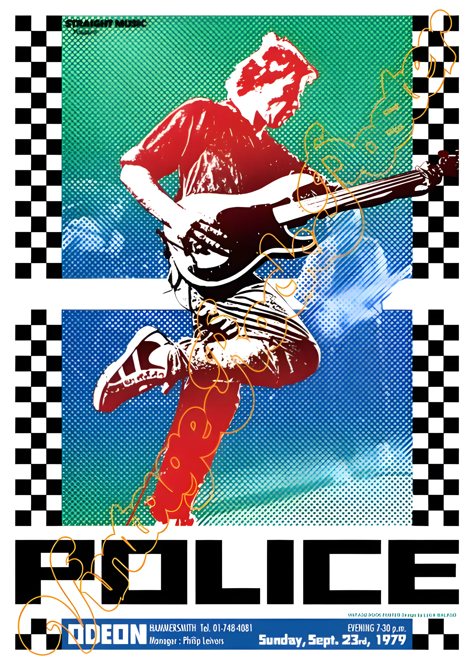 The Police: Hammersmith Odeon 1979 metal tablo