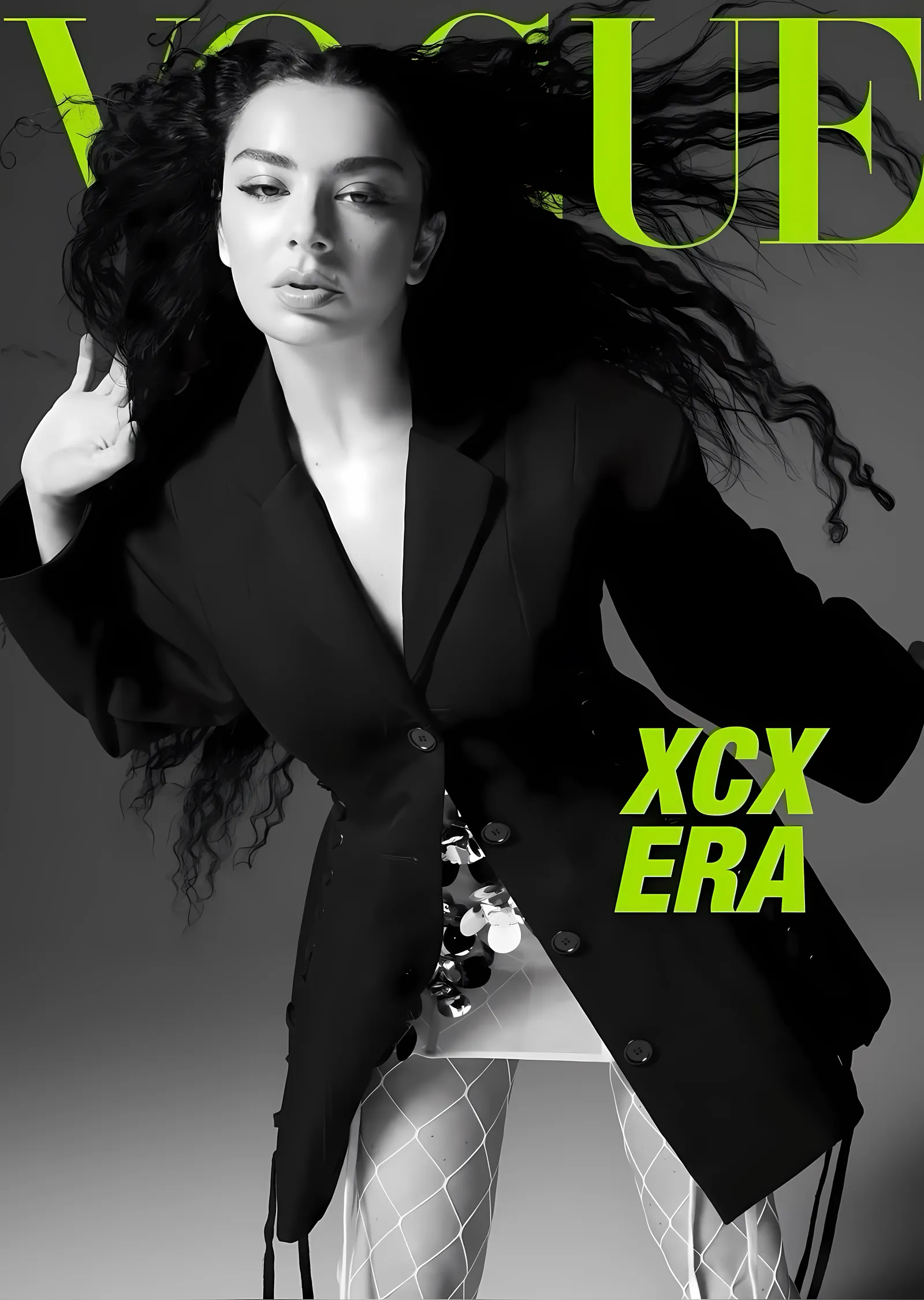 Vogue: Charli XCX metal tablo