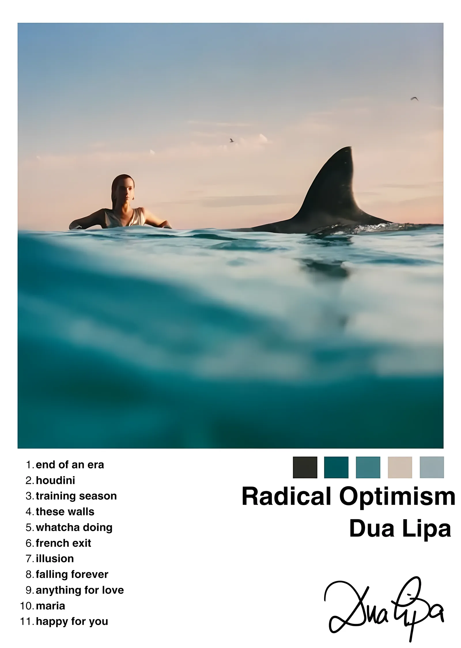 Dua Lipa: Radical Optimism metal tablo