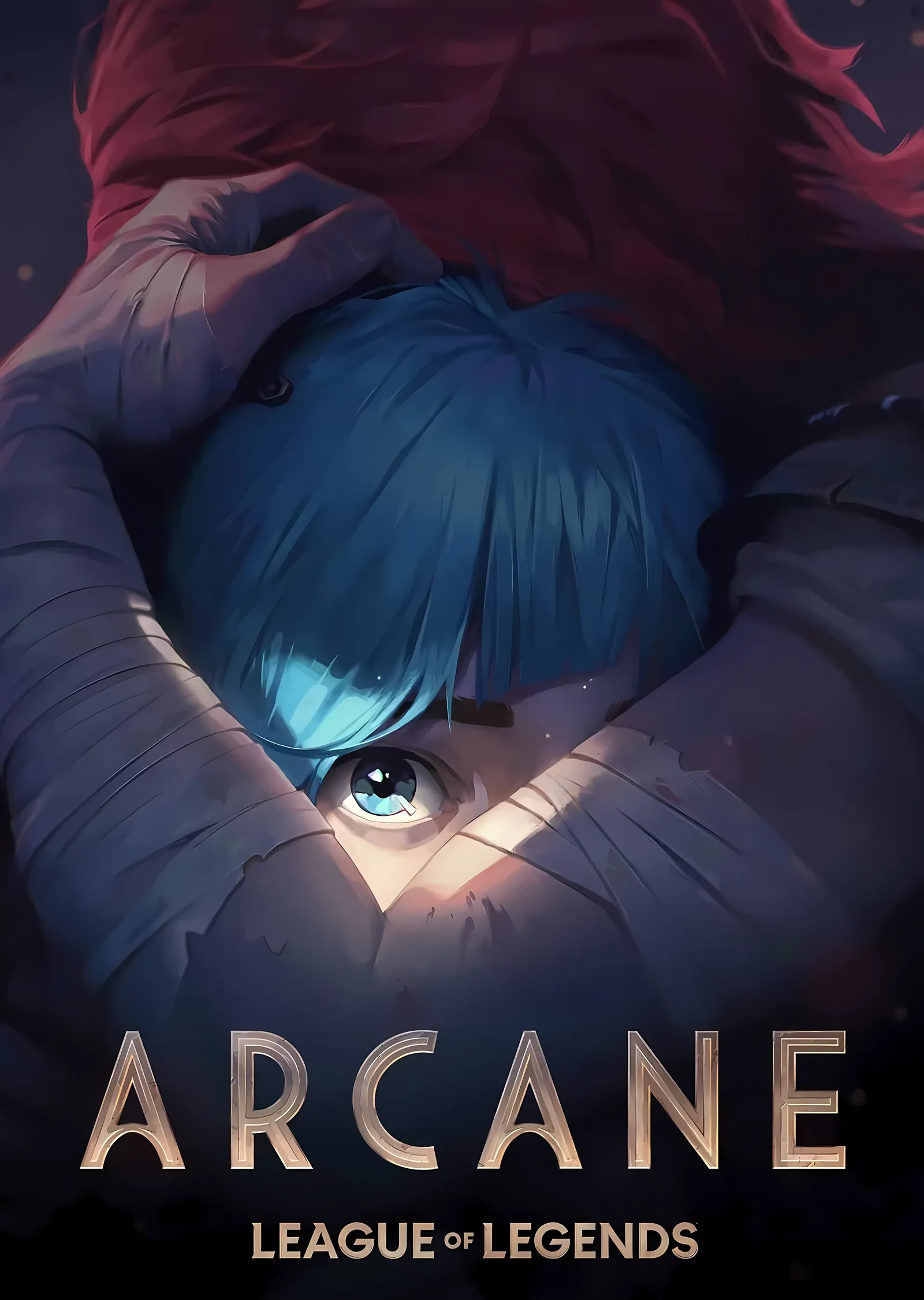 Arcane: Jinx ve Silco metal tablo