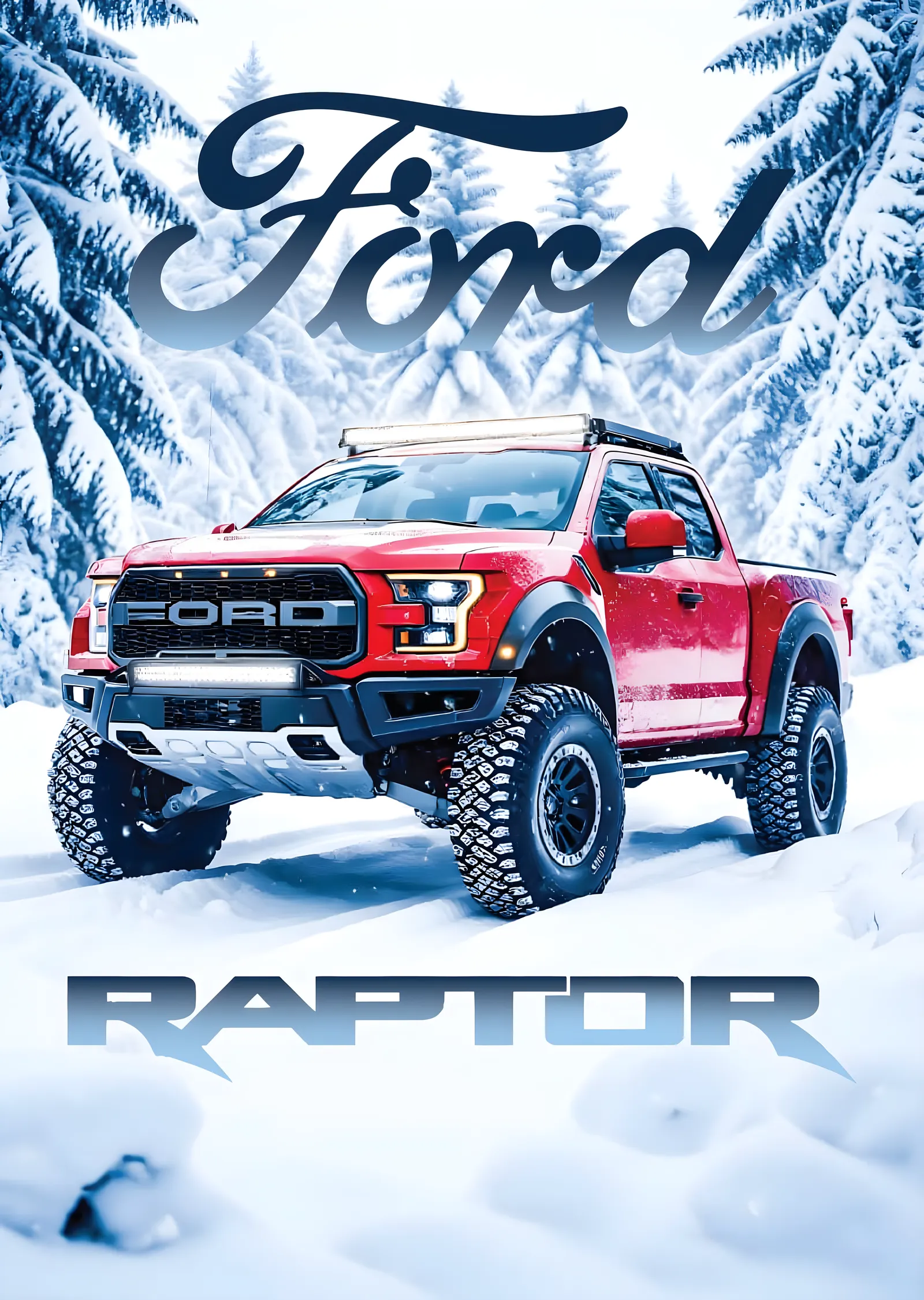Ford Raptor: Karda metal tablo
