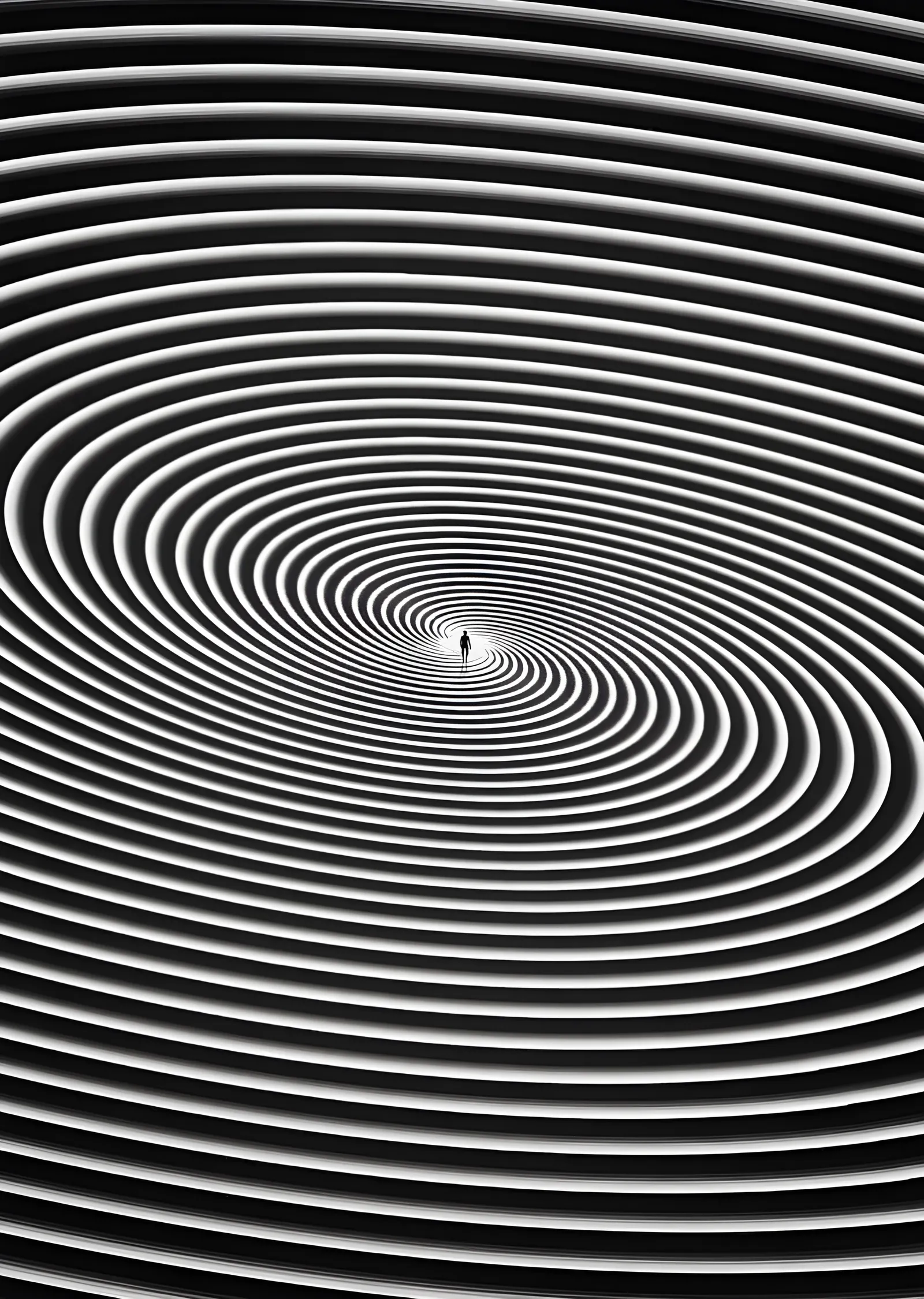 Op-Art: Sonsuz Halka metal tablo