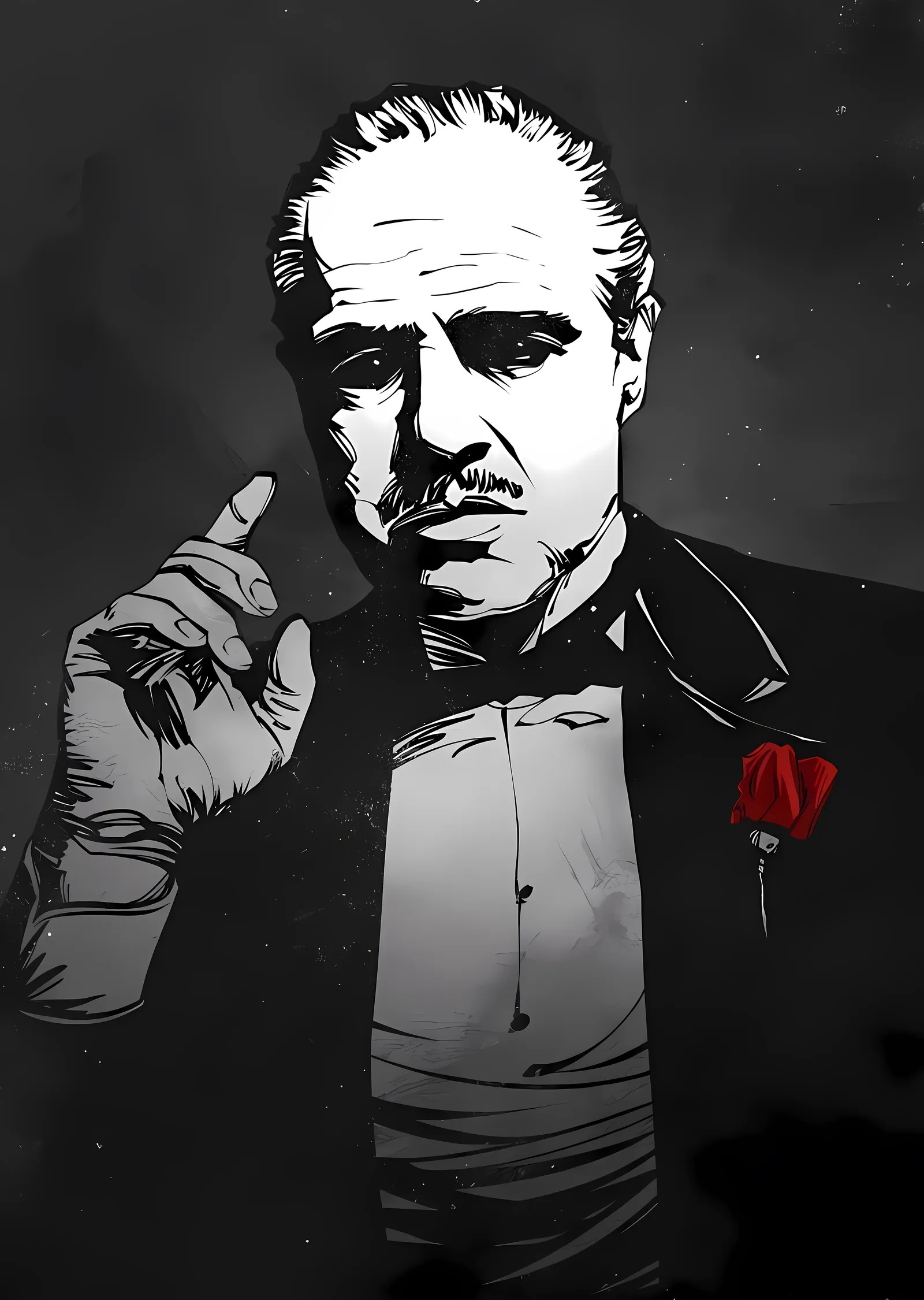 The Godfather: Vito Corleone metal tablo