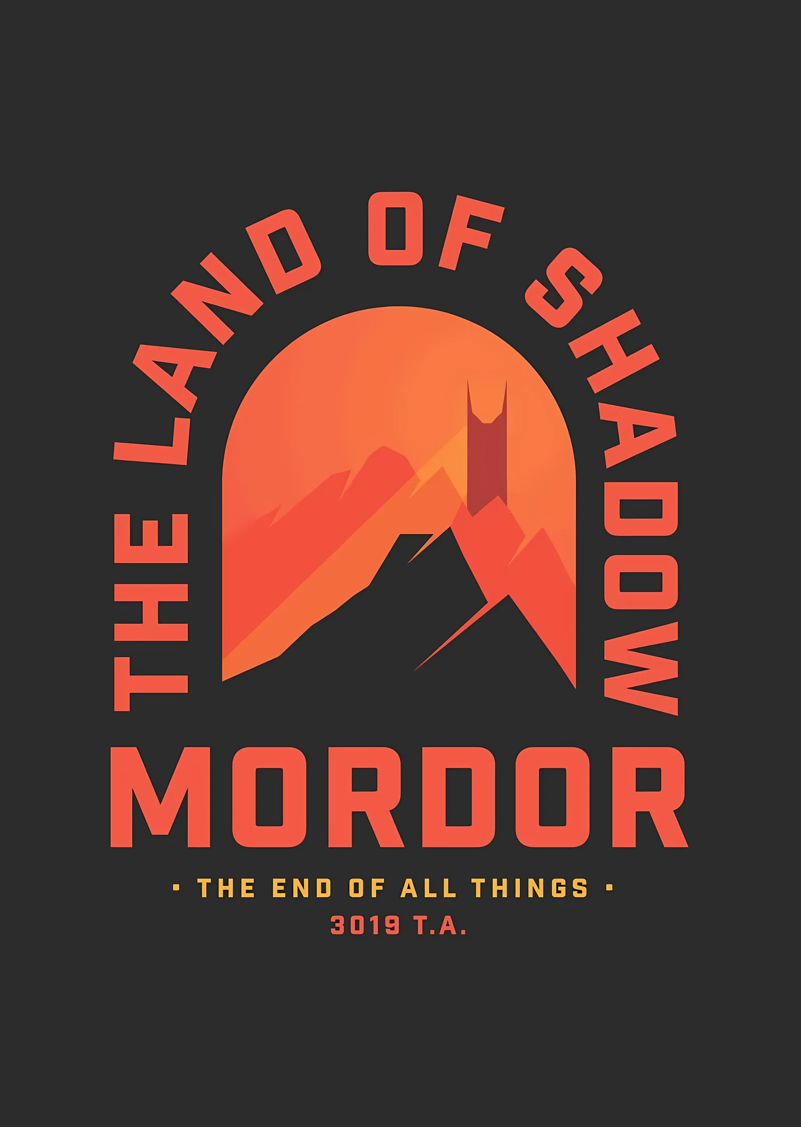 Mordor: The Land of Shadow metal tablo