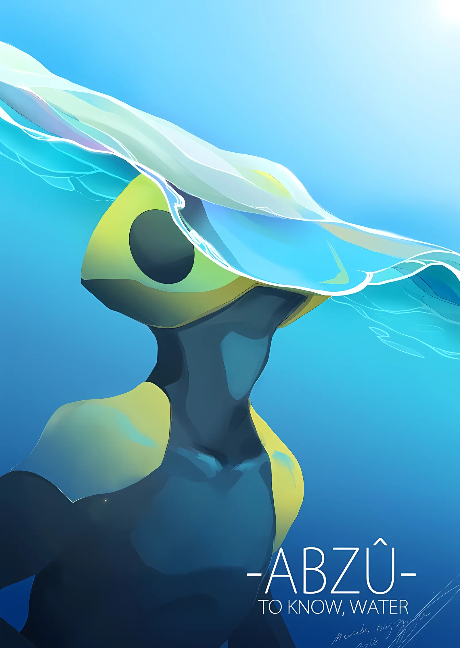 Abzû: To Know Water metal tablo