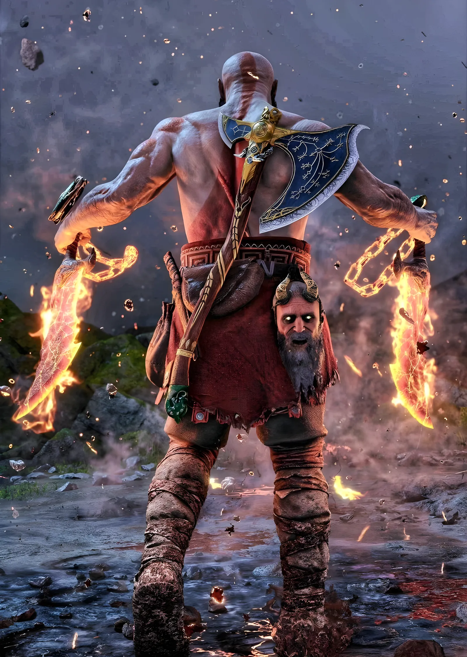 Kratos: Tanrılarla Savaş metal tablo