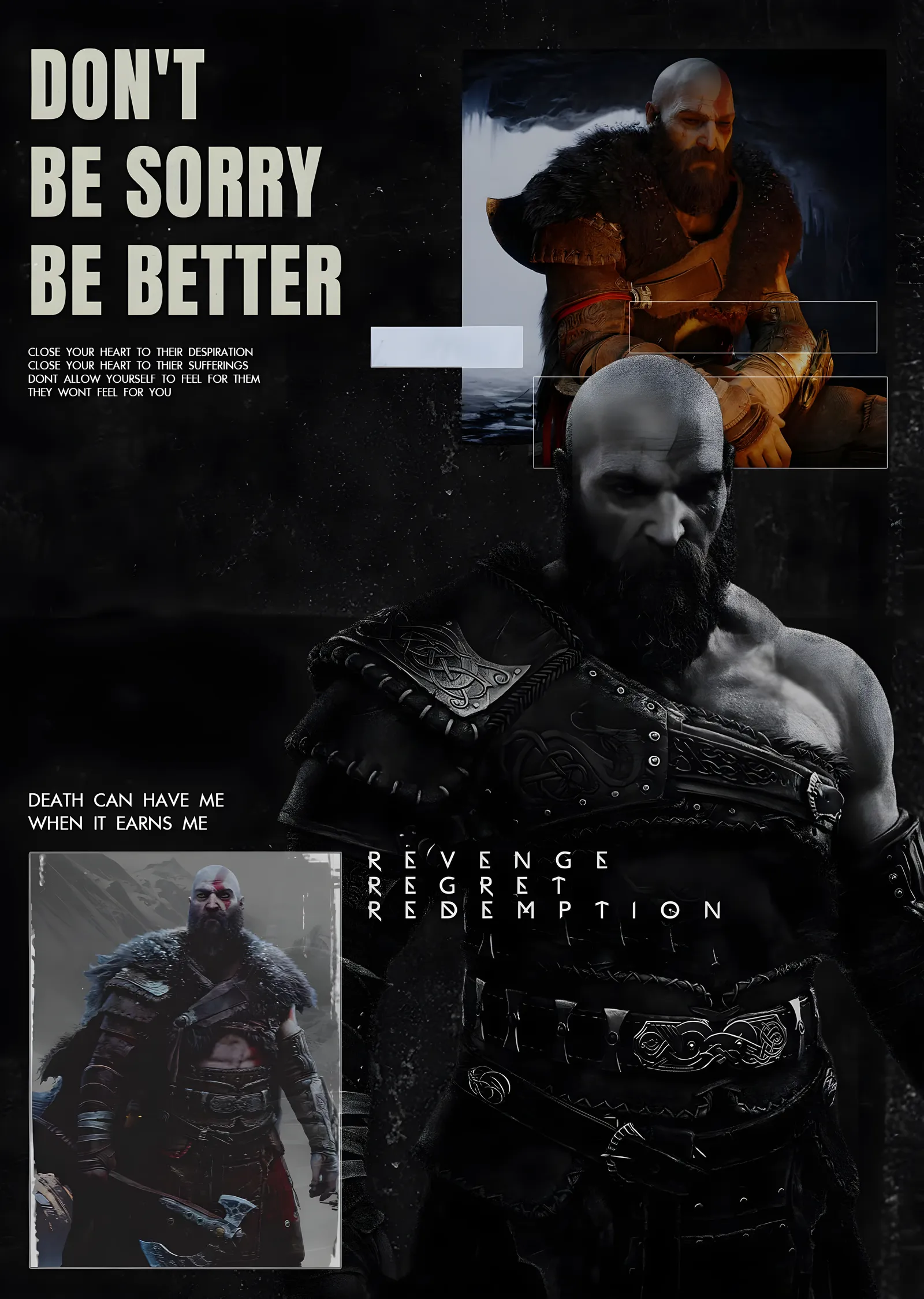 Don't Be Sorry Be Better metal tablo
