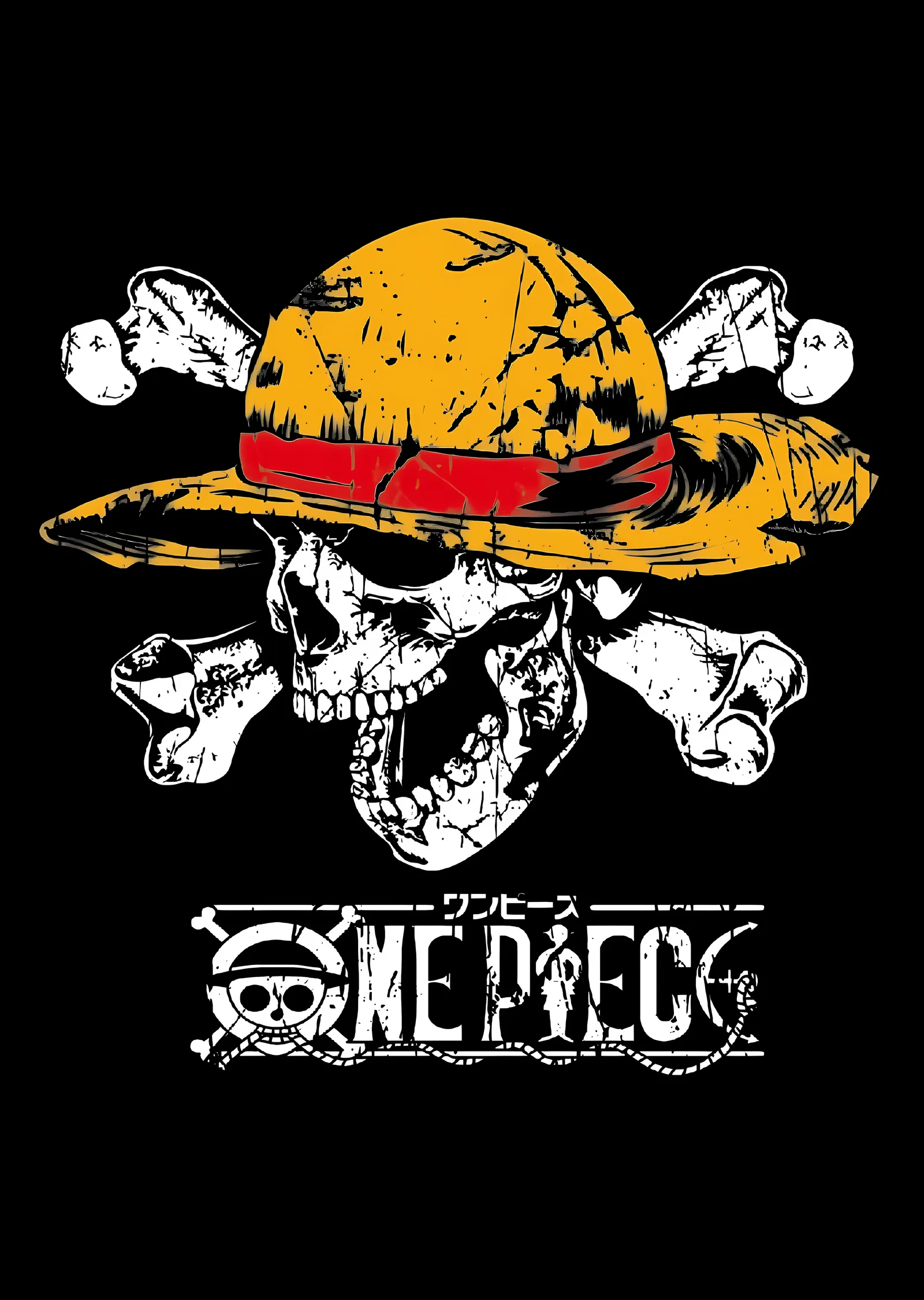 One Piece: Luffy'nin Kafatası metal tablo