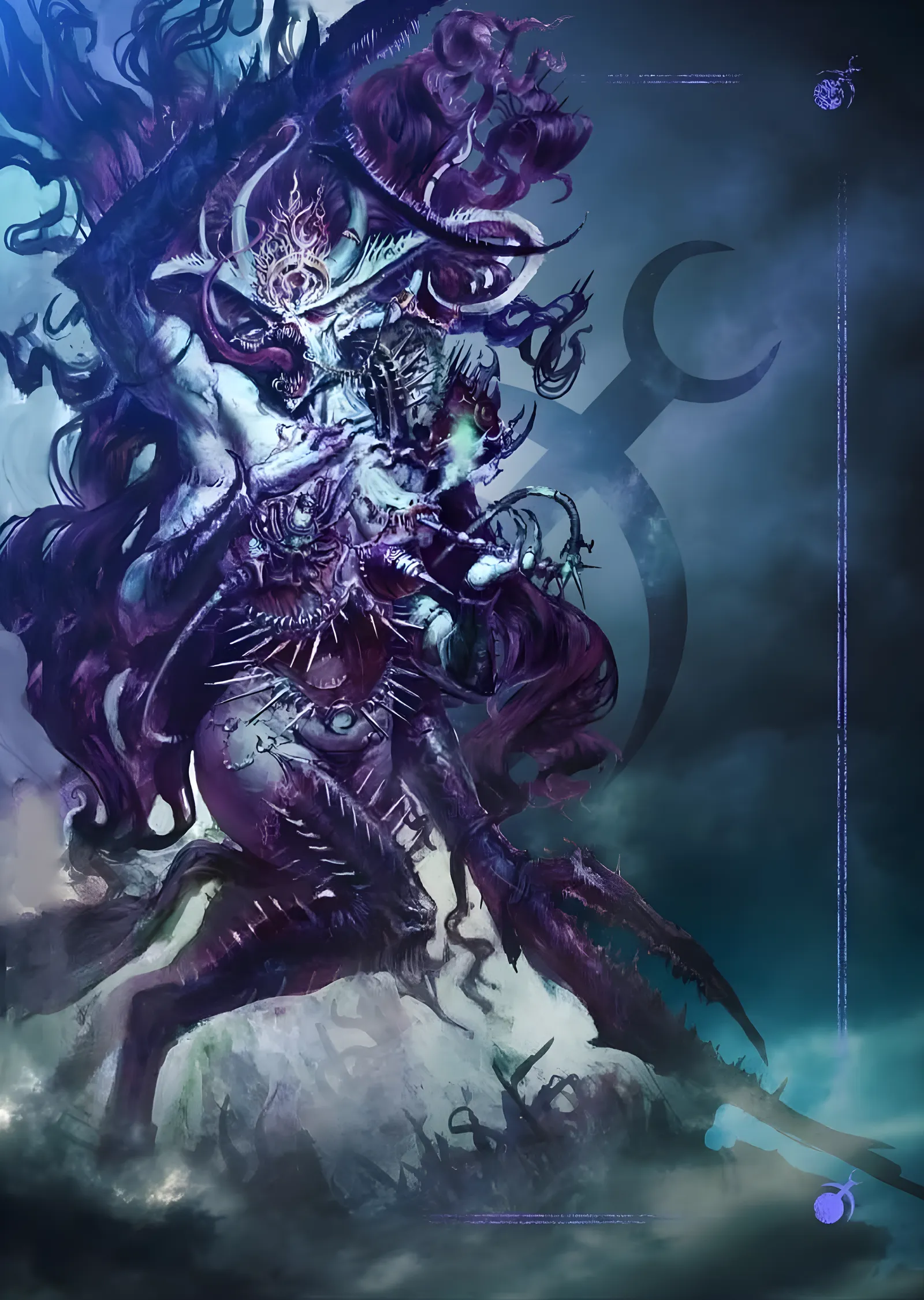 Mor Yaratık: Fantastik metal tablo