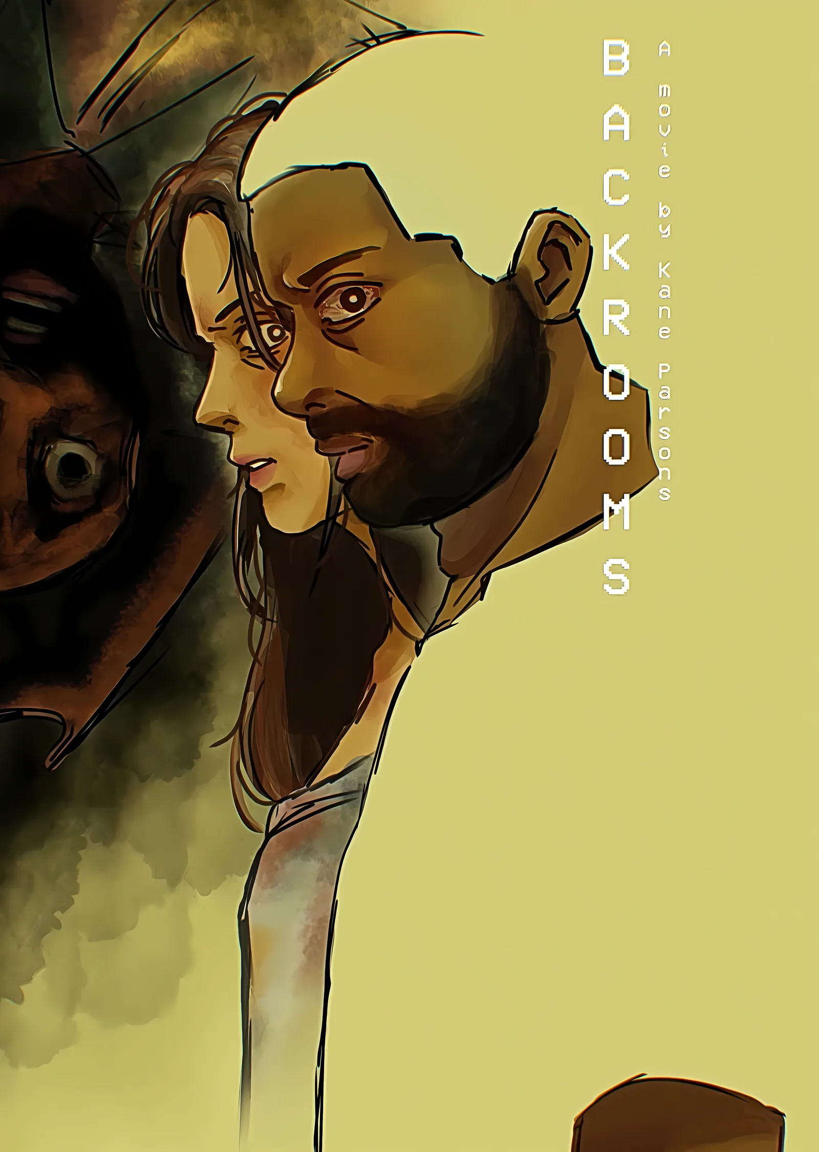 Backrooms - Sarı Duvarın Ardında metal tablo