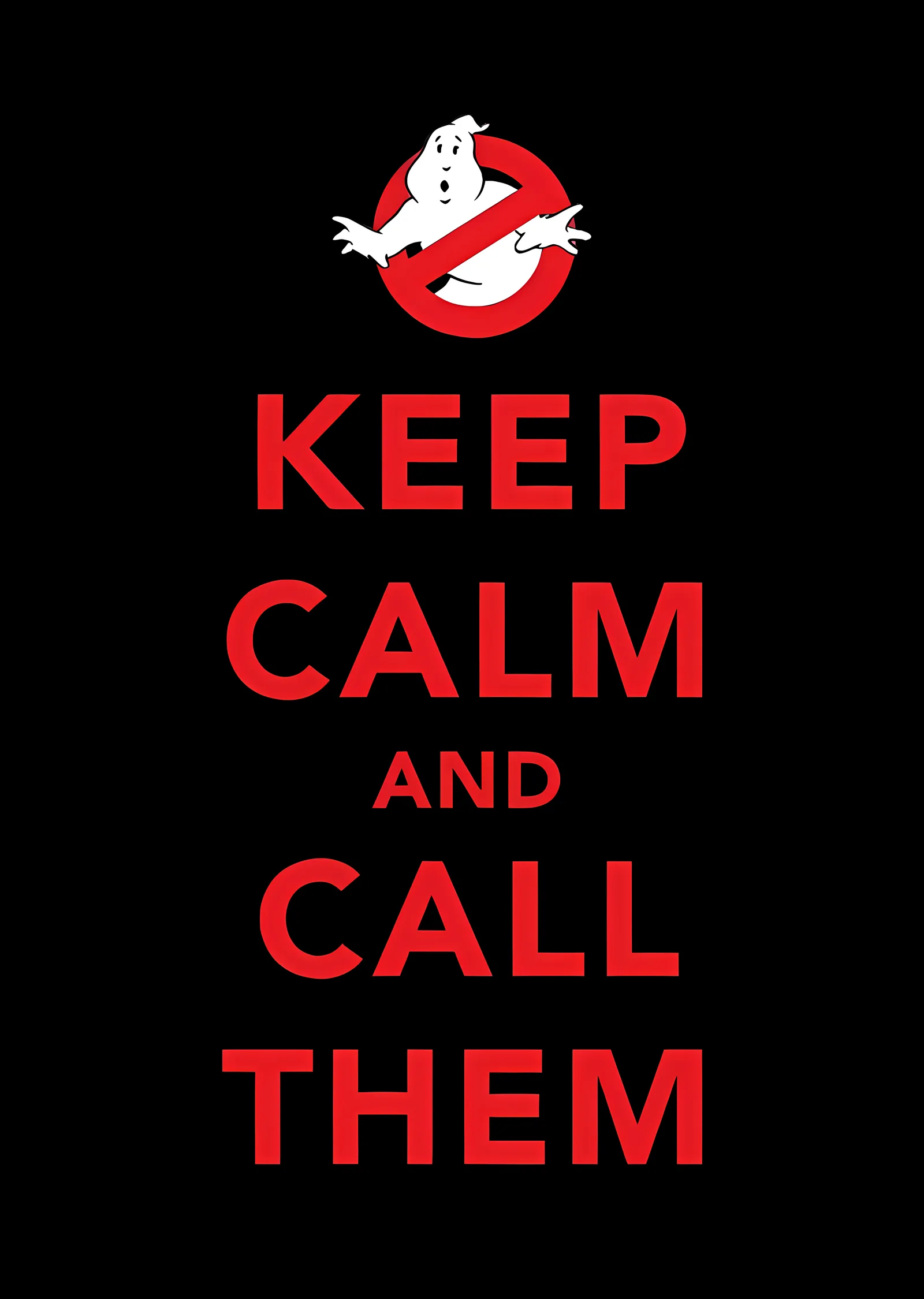 Ghostbusters - Keep Calm metal tablo